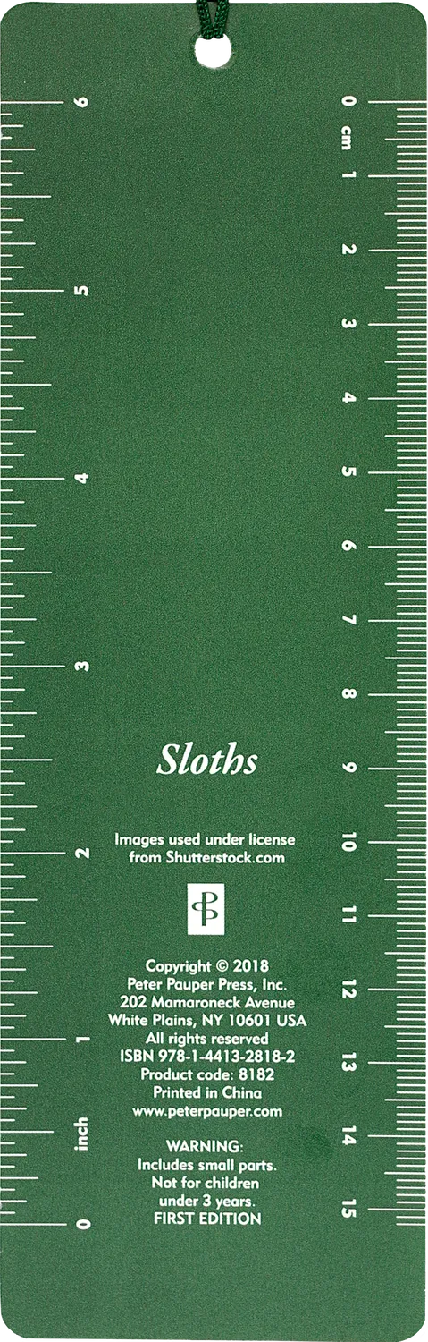 Peter Pauper Press Sloths 3-D bokmerke med dusk
