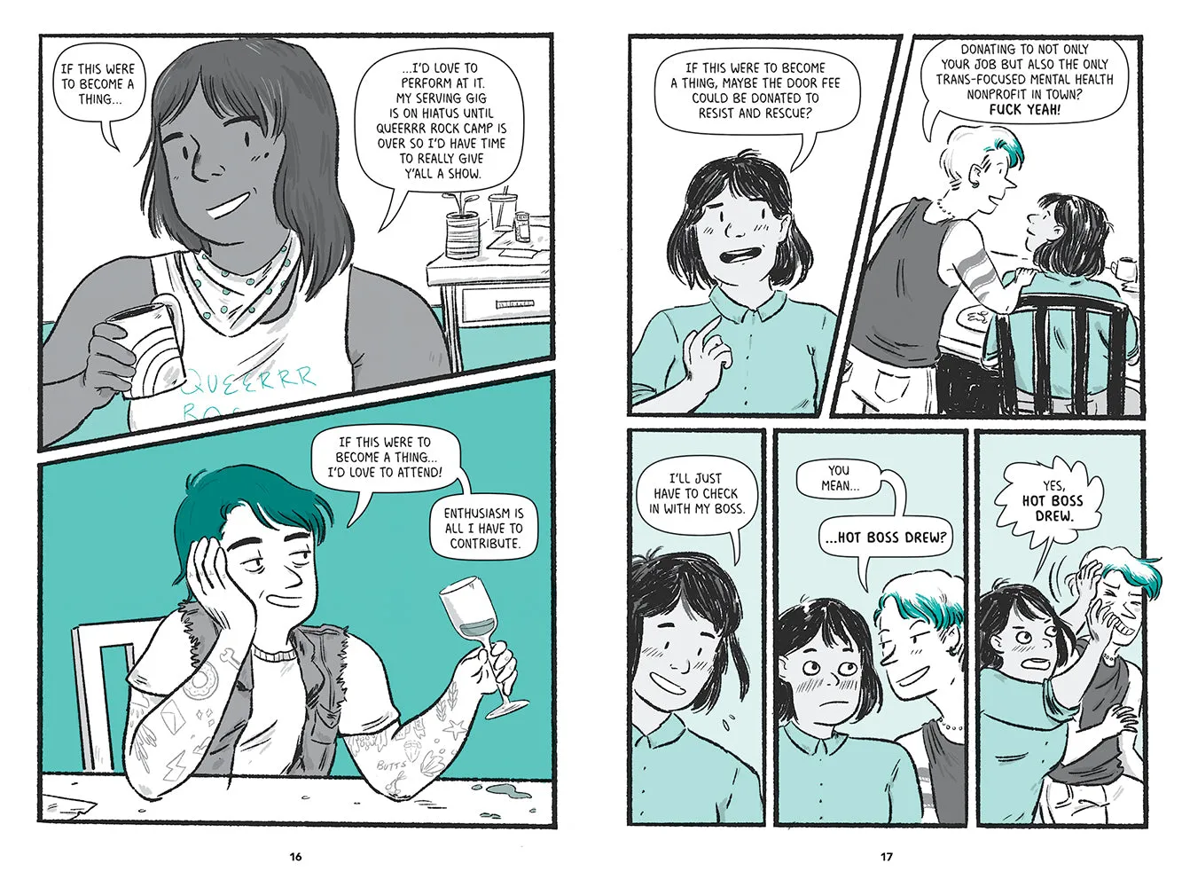 Archie Bongiovanni Mimosa innbundet tegneserie queer