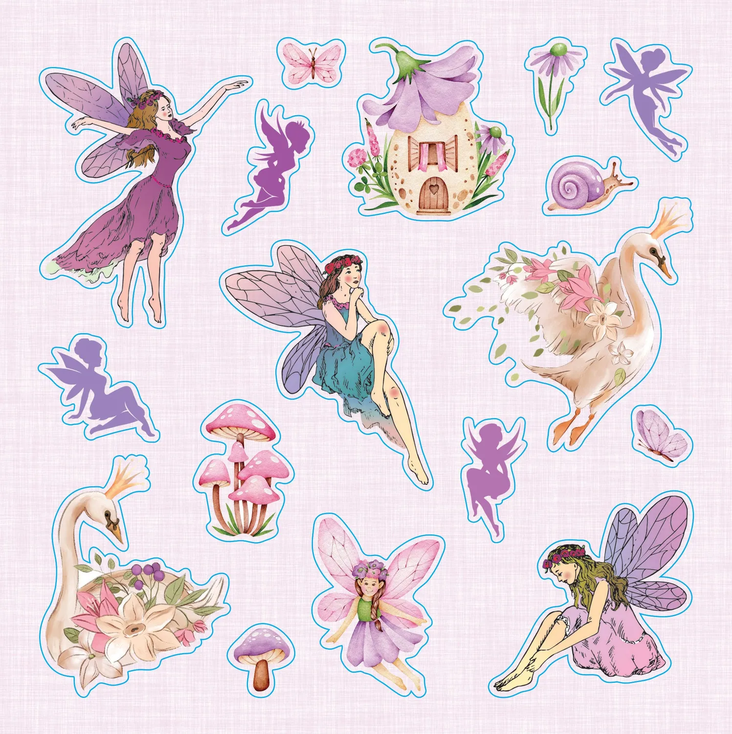 Peter Pauper Press Faerie Kingdom klistremerkebok 750 stk