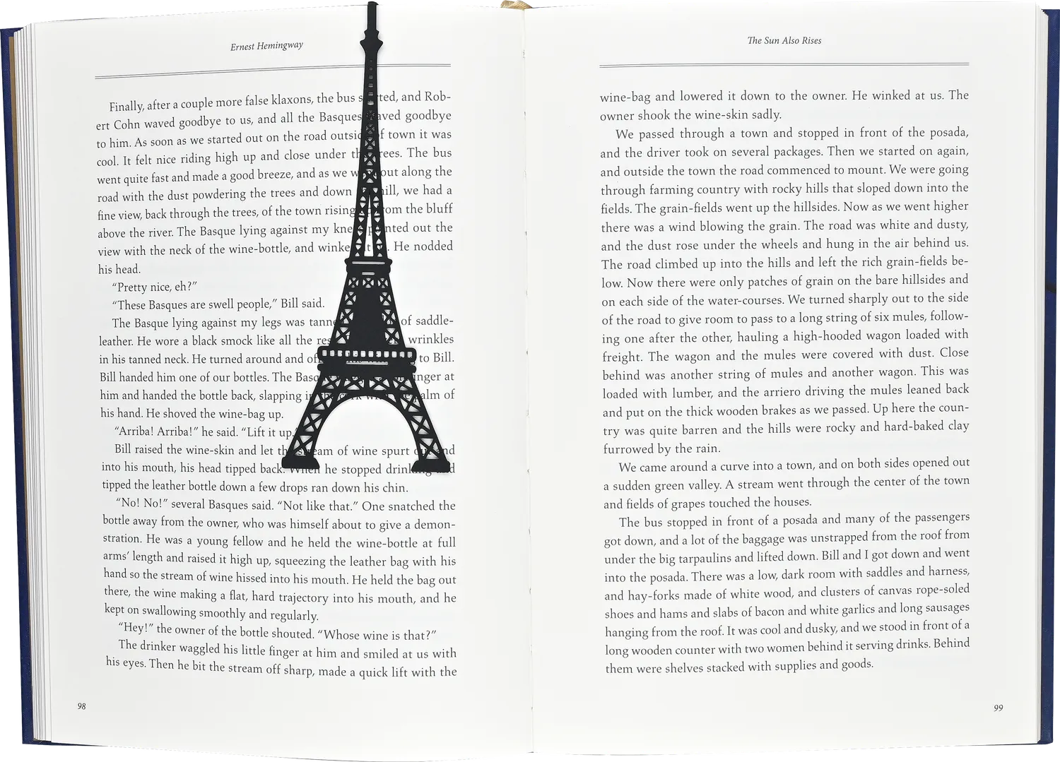 Peter Pauper Press Eiffel Tower bokmerke metall svart