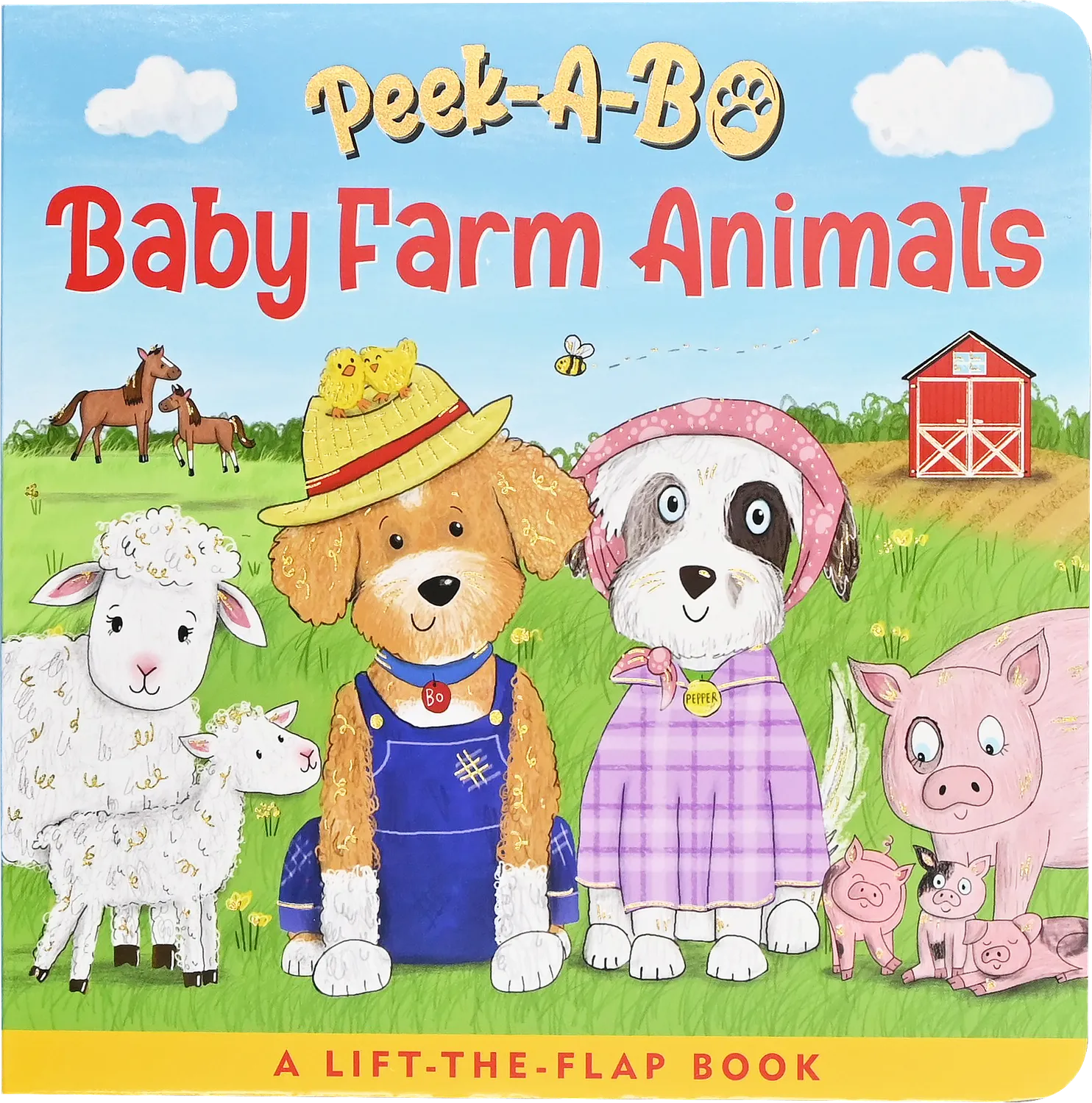 Peter Pauper Press Peek-A-Bo Baby Farm Animals klaffebok