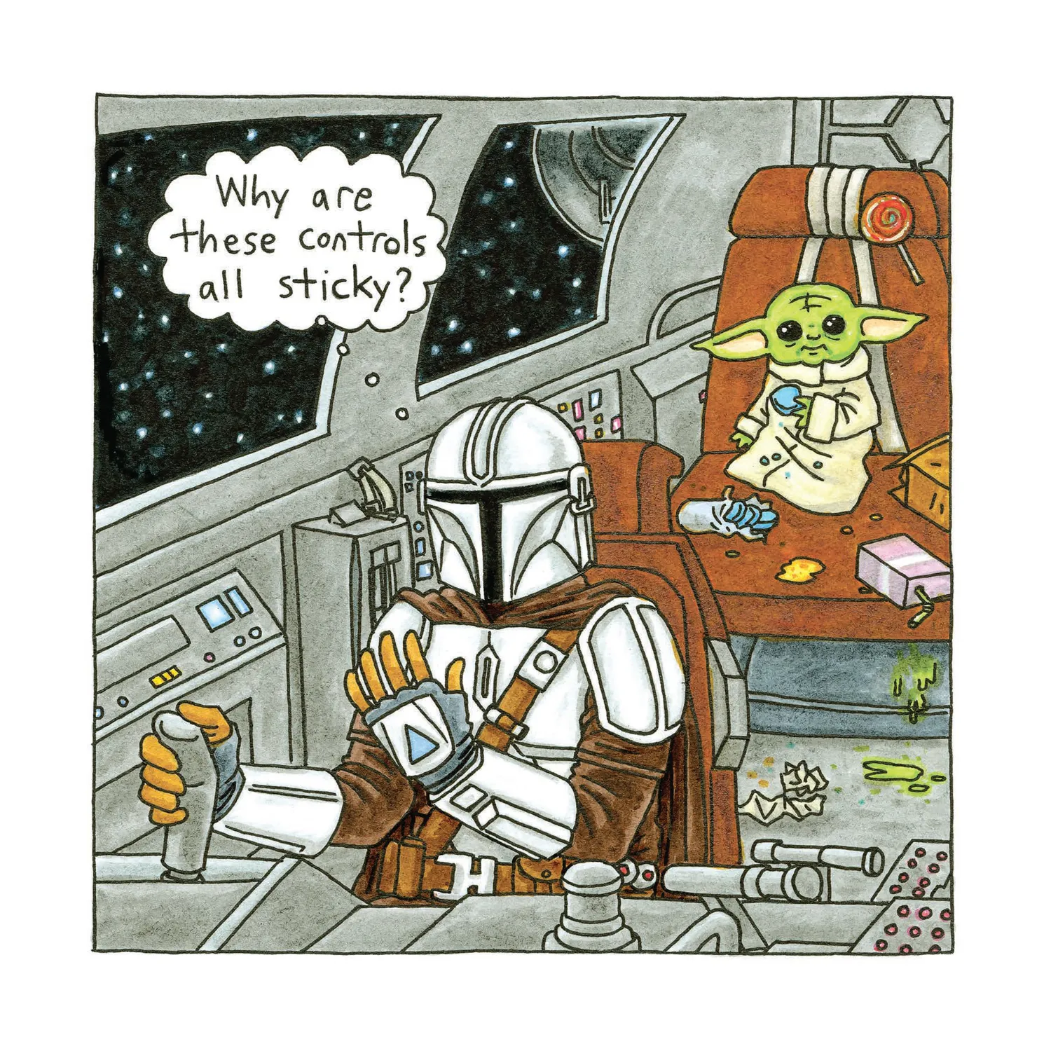 Chronicle Books Mandalorian and Child veggkalender 2027