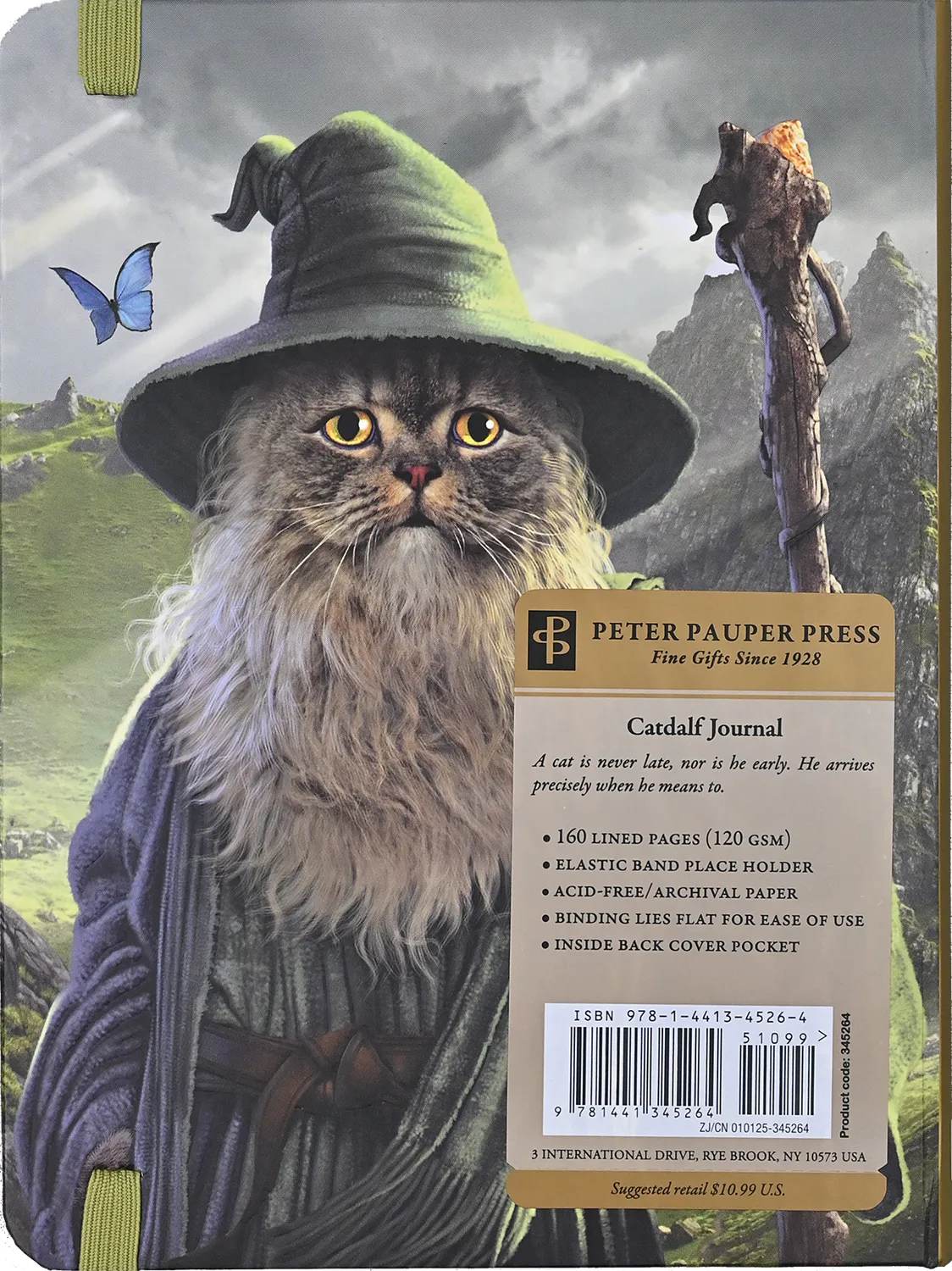 Peter Pauper Press Catdalf journal linjert innbundet