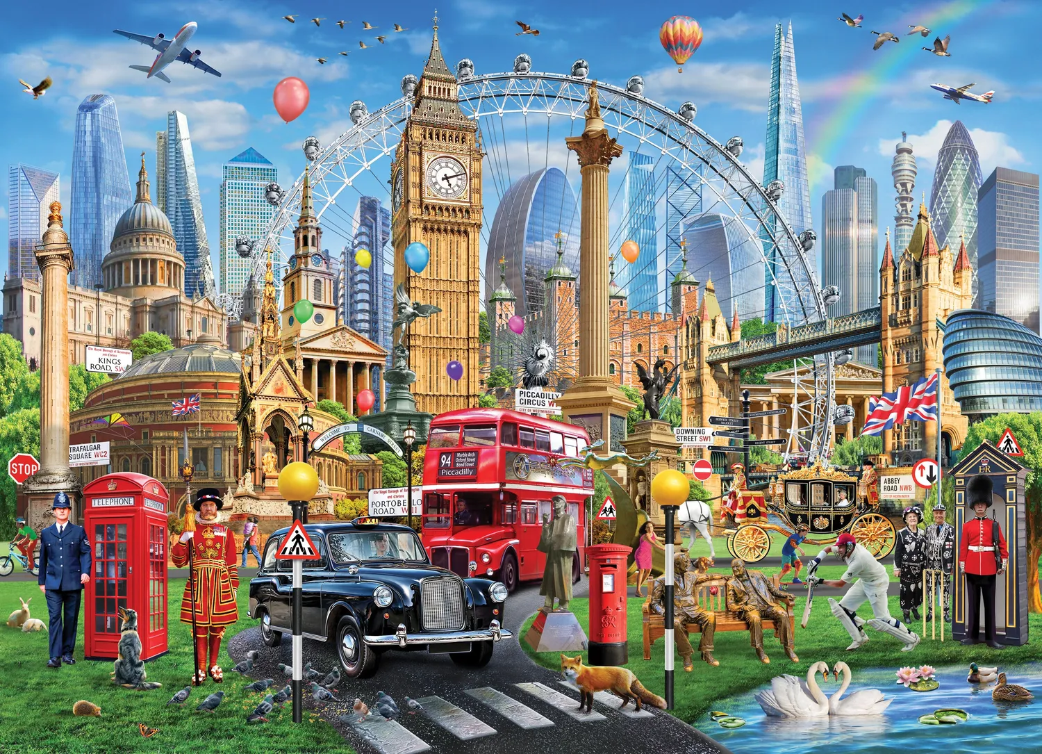 Peter Pauper Press London 500 Piece Jigsaw Puzzle puslespill
