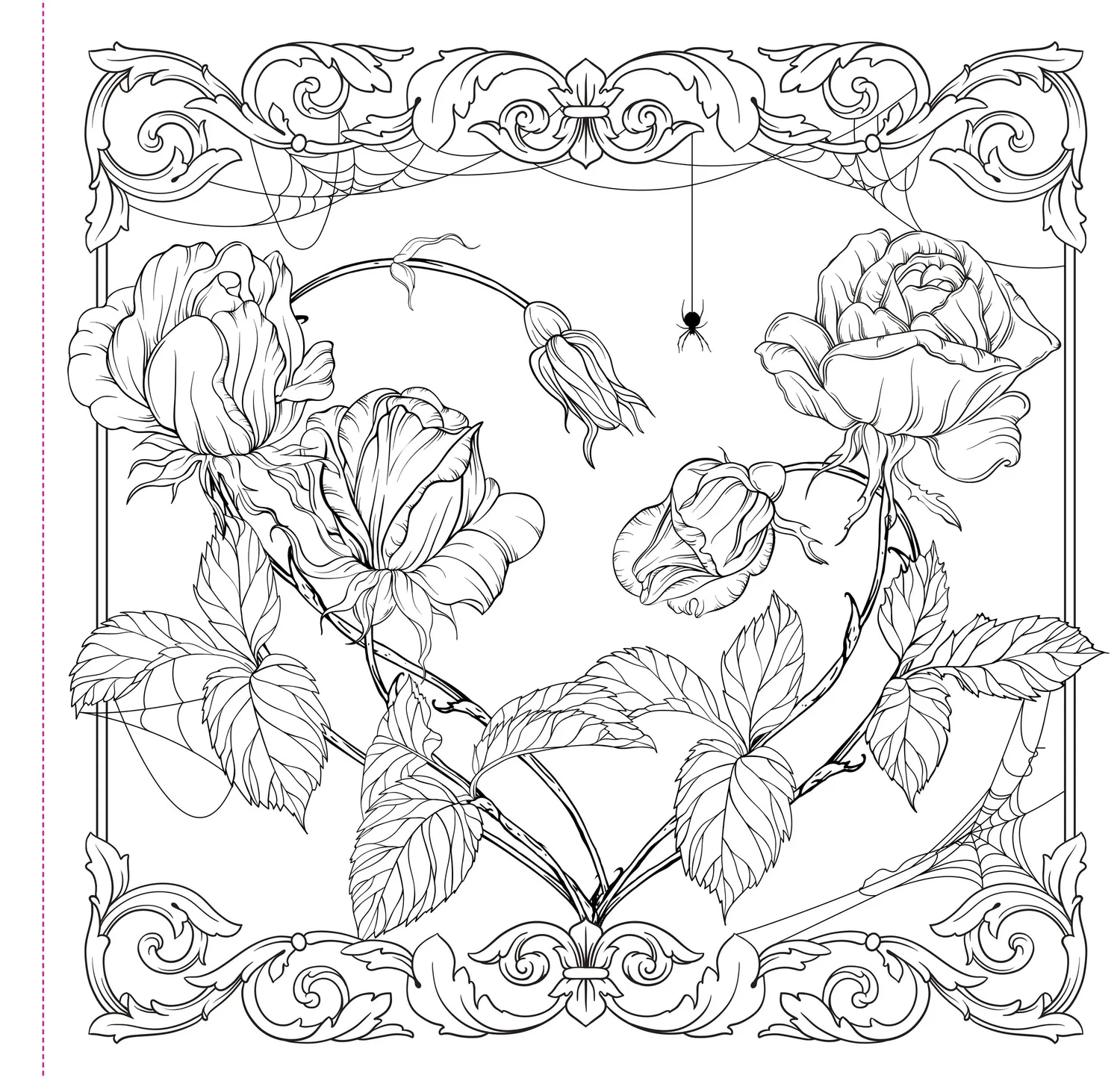 Peter Pauper Press Goth Garden fargebok voksne 31 gotiske motiv