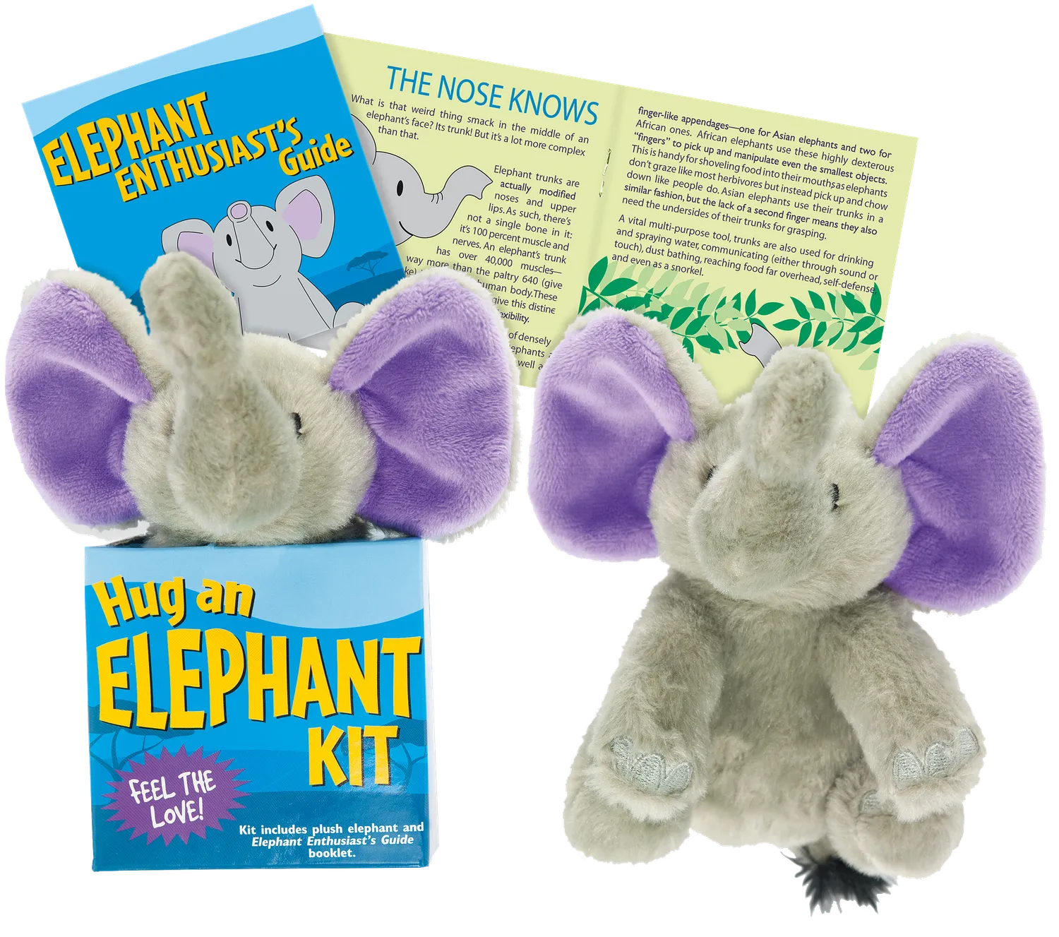 Peter Pauper Press Hug an Elephant Kit plysjsett gaveeske