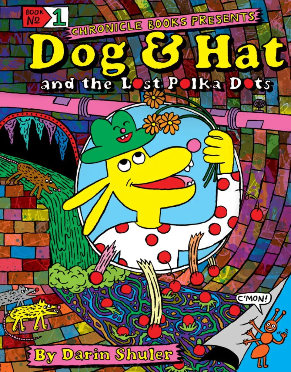 Abrams and Chronicle Dog Hat Lost Polka Dots bok innbundet humor