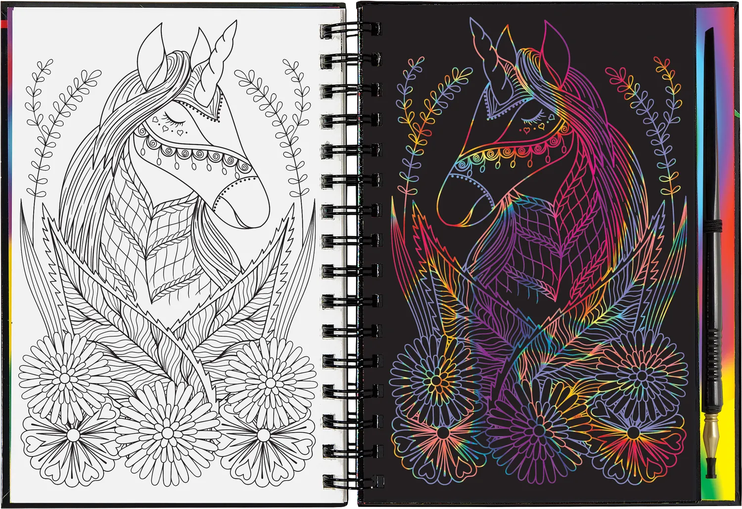 Peter Pauper Press Extreme Unicorns skrapebok glitter