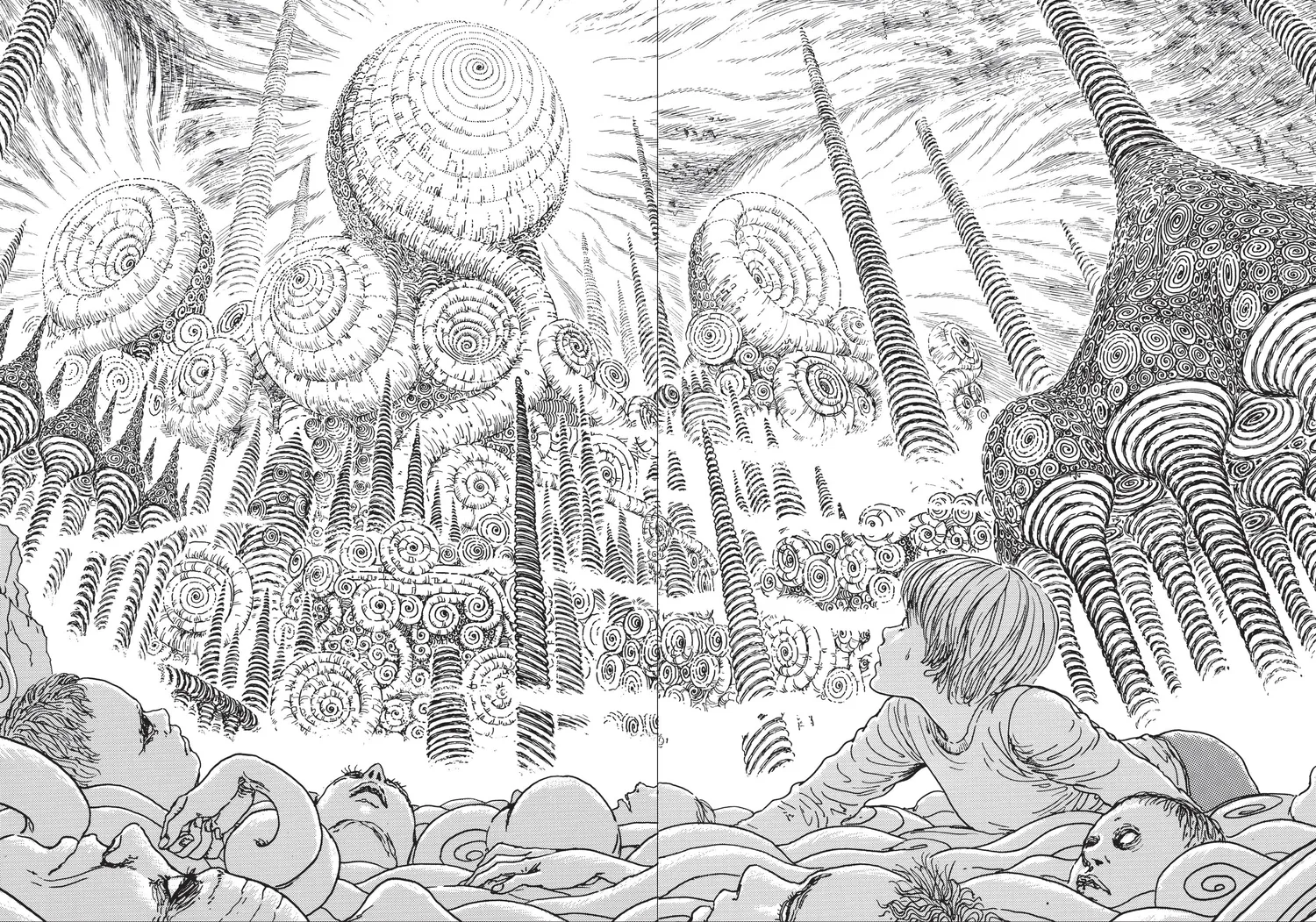 Junji Ito Uzumaki journal notatbok illustrert