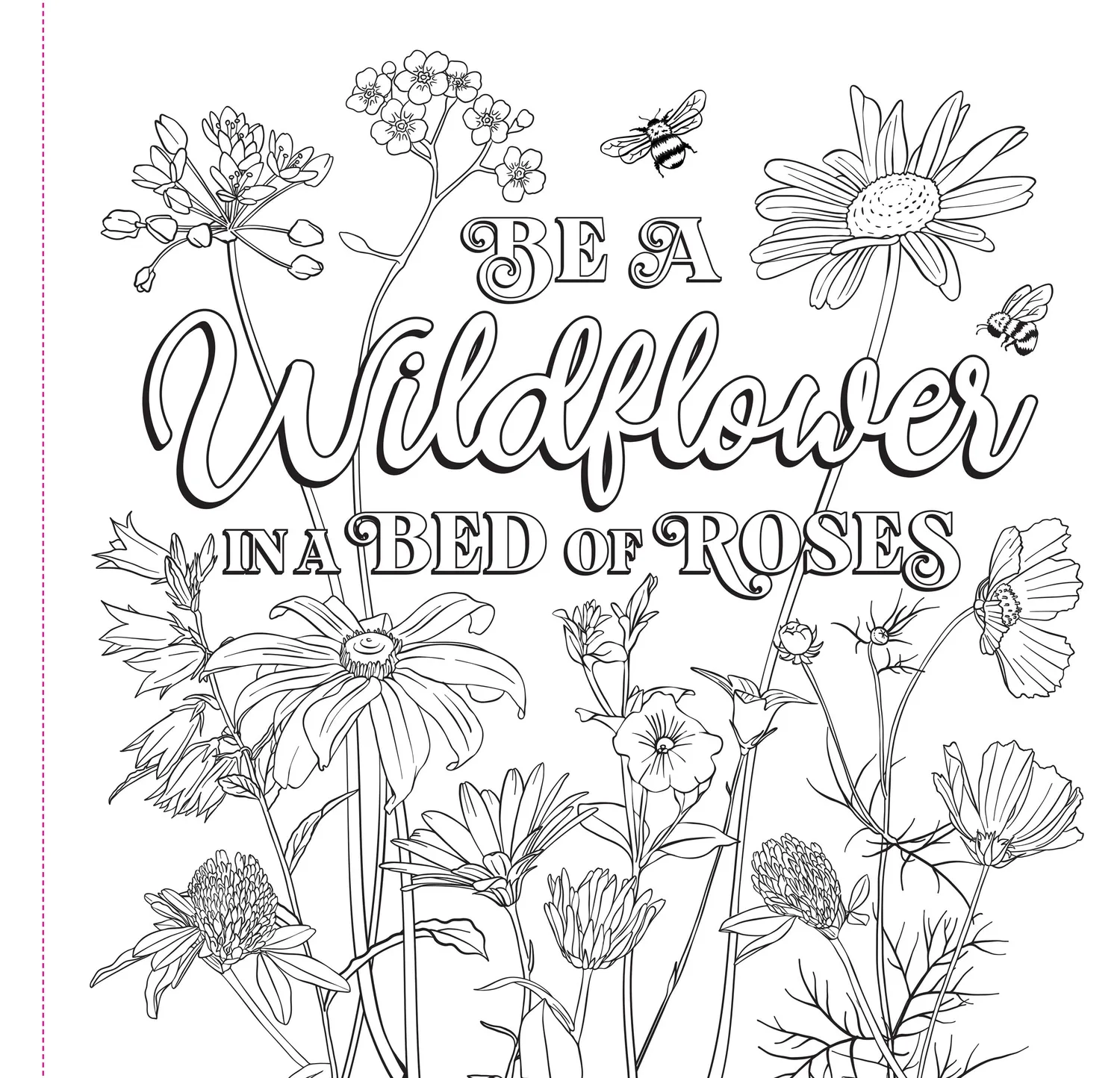 Peter Pauper Press Wildflowers fargebok voksen 31 motiv