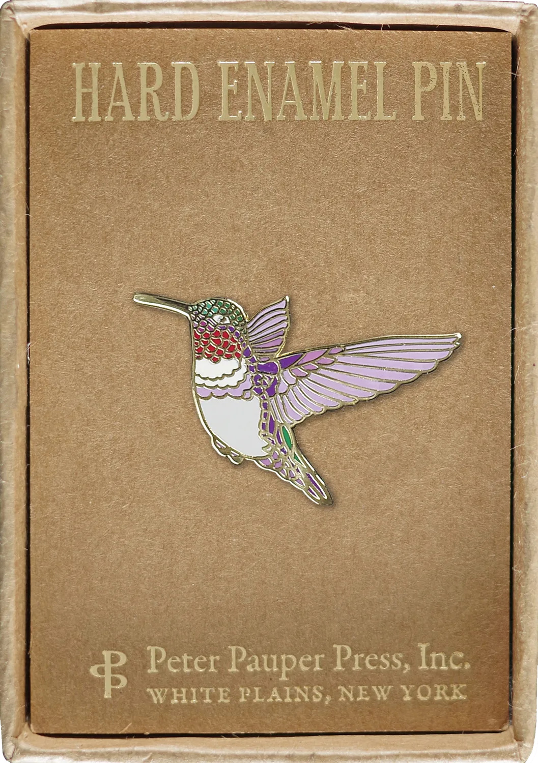 Peter Pauper Press Hummingbird emaljepin kolibri gaveeske