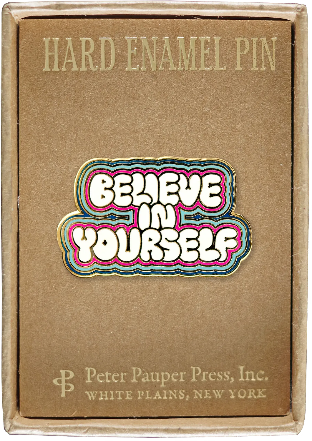 Peter Pauper Press Believe in Yourself emaljepin gaveeske