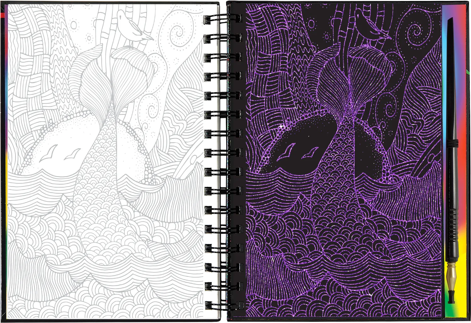 Peter Pauper Press Scratch and Sketch Extreme! Mermaids skrapebok