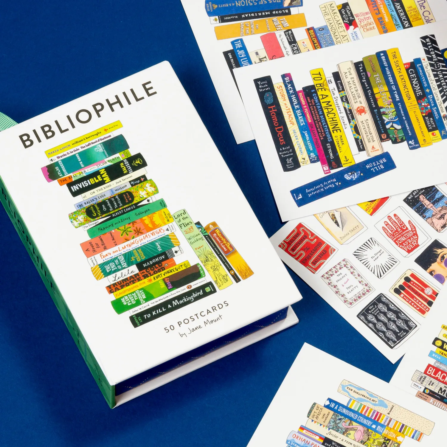 Chronicle Bibliophile 50 Postcards postkortboks for bokelskere