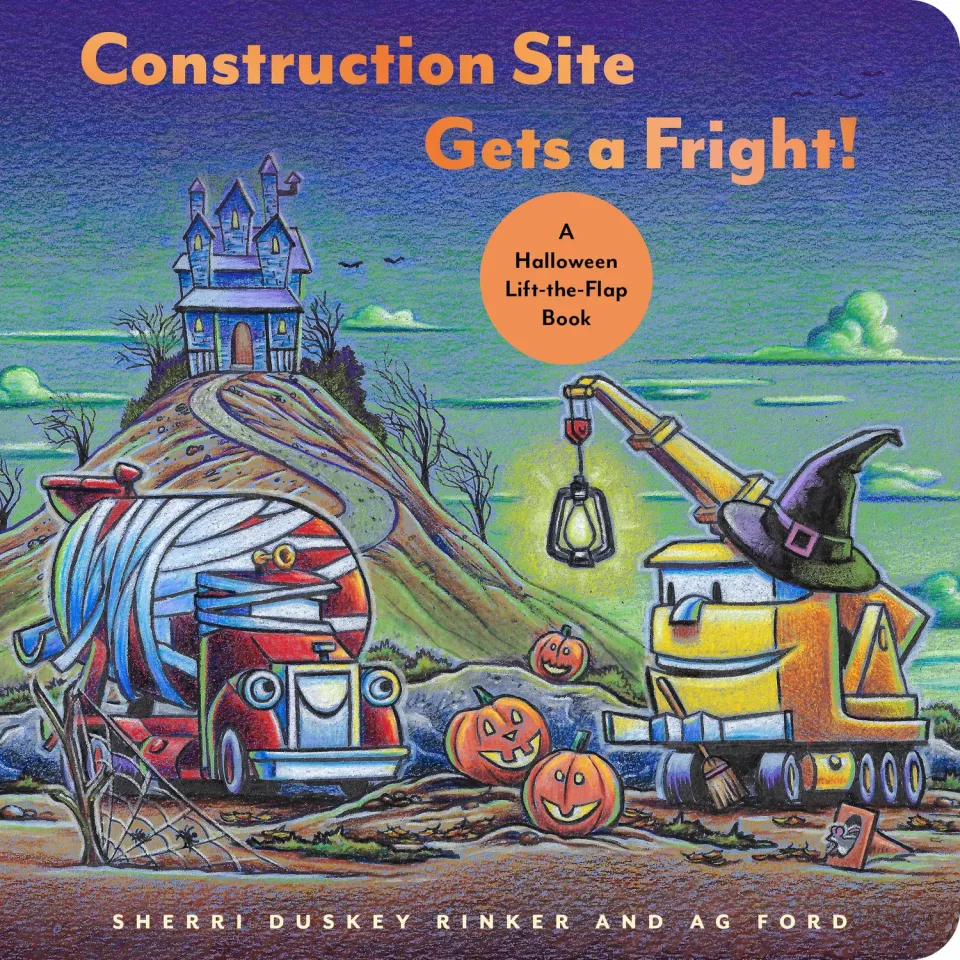 Construction Site Gets a Fright klaffebok Halloween 2–4 år