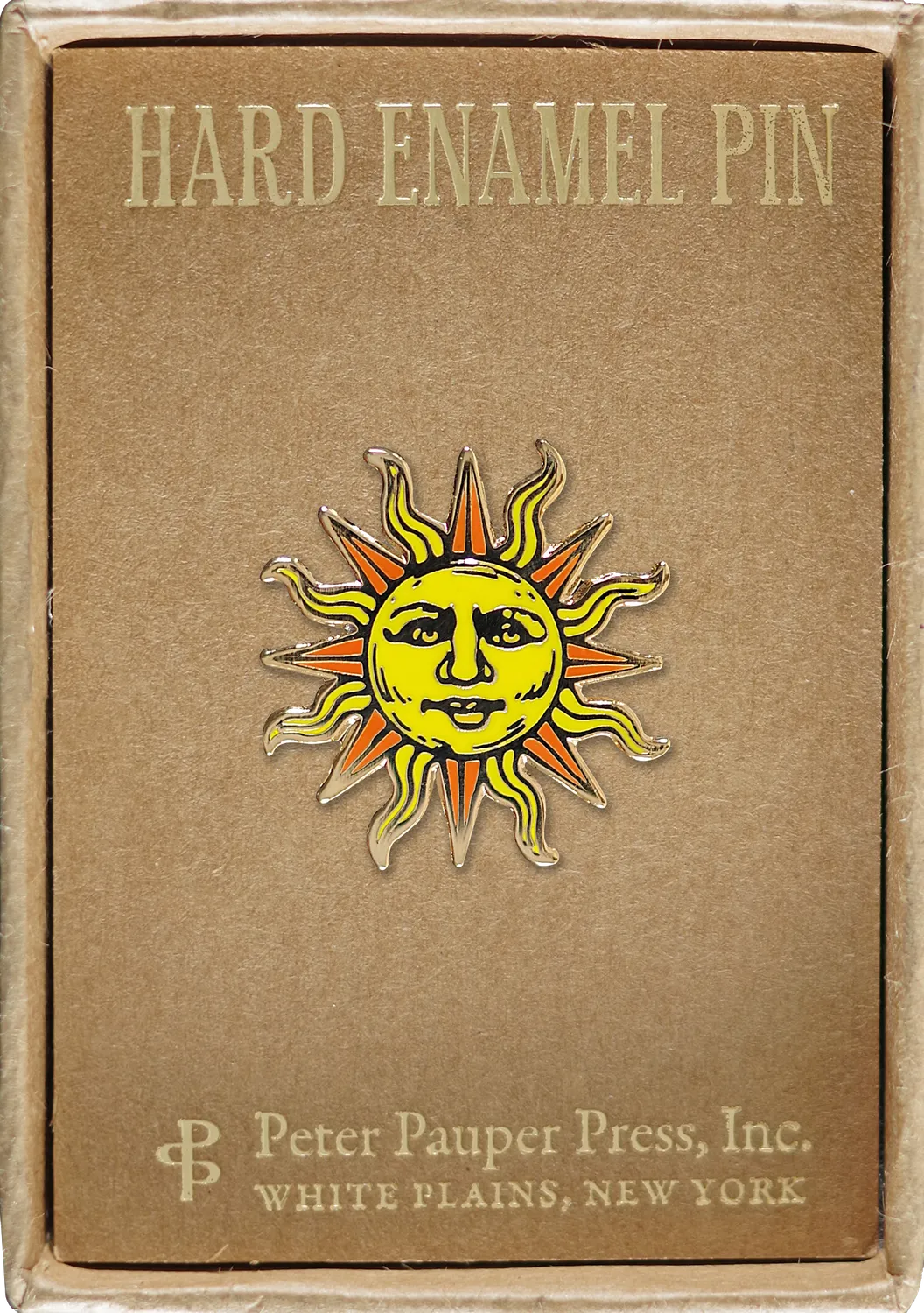 Peter Pauper Press Sun emaljepins hard emalje sol