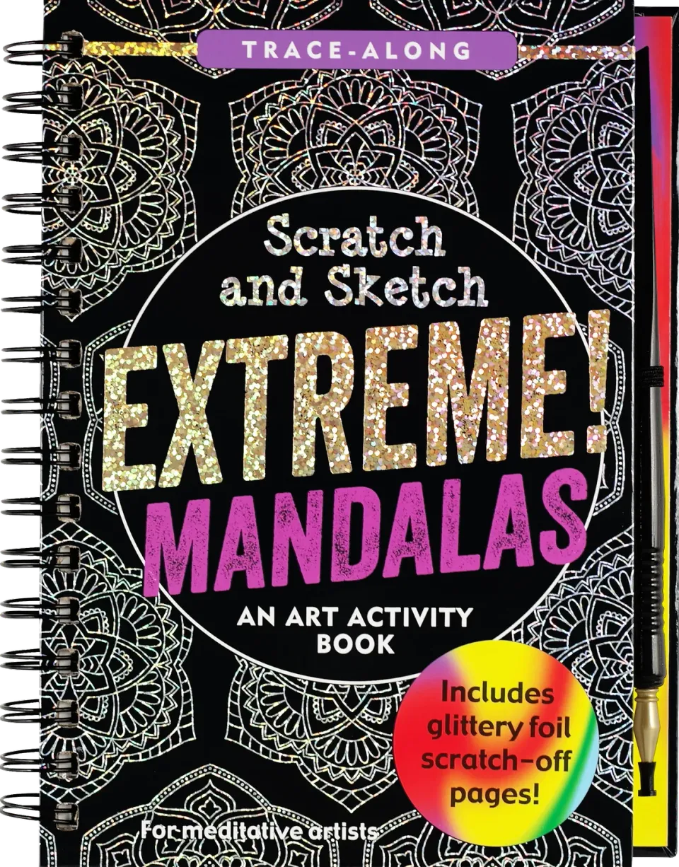 Peter Pauper Press Scratch and Sketch Extreme Mandalas skrapebok