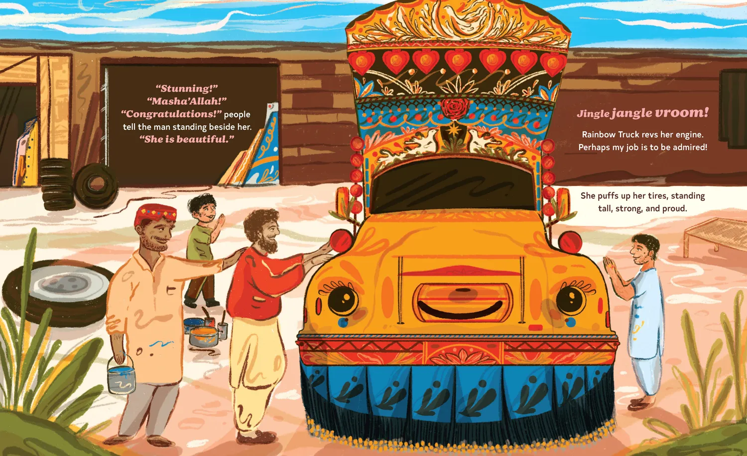 Chronicle Books Rainbow Truck innbundet bildebok