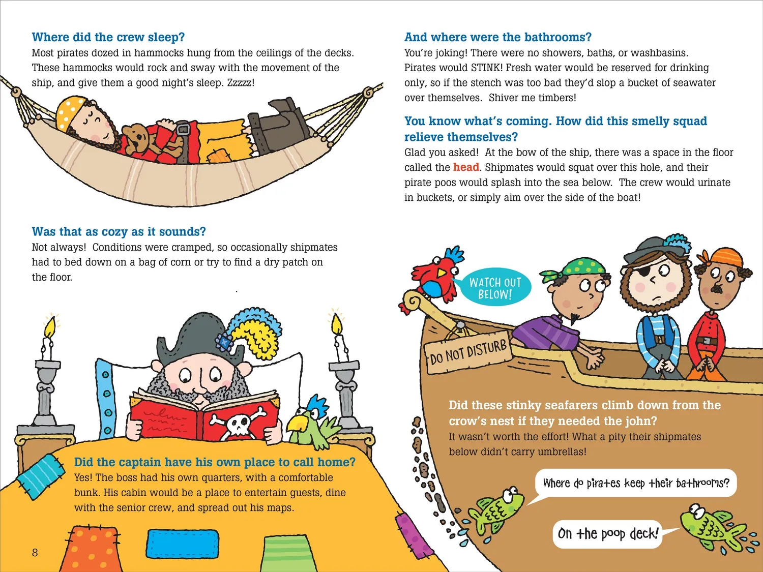 Peter Pauper Press 100 Questions about Pirates barnebok innbundet 7 år