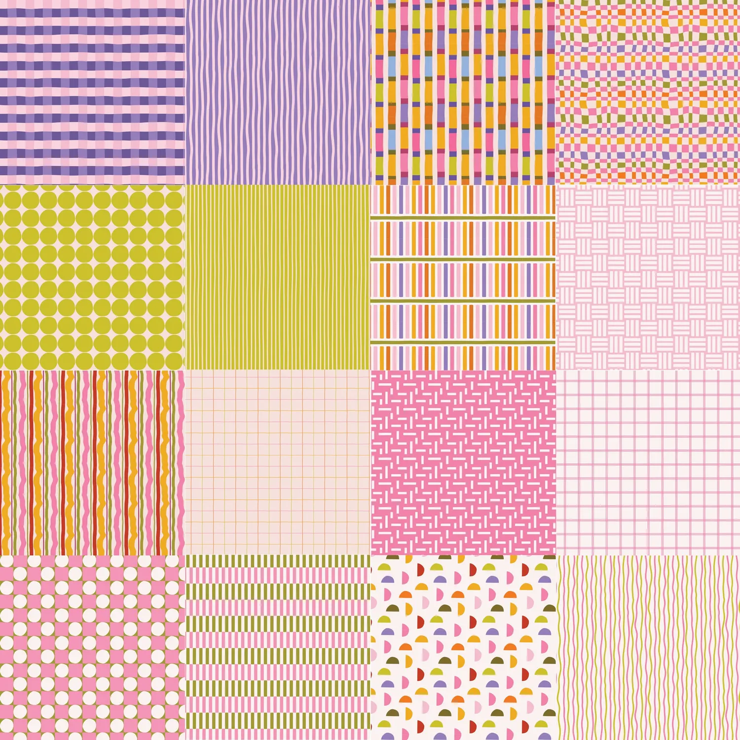 Peter Pauper Press Geometric mønsterpapir 64 ark rosa