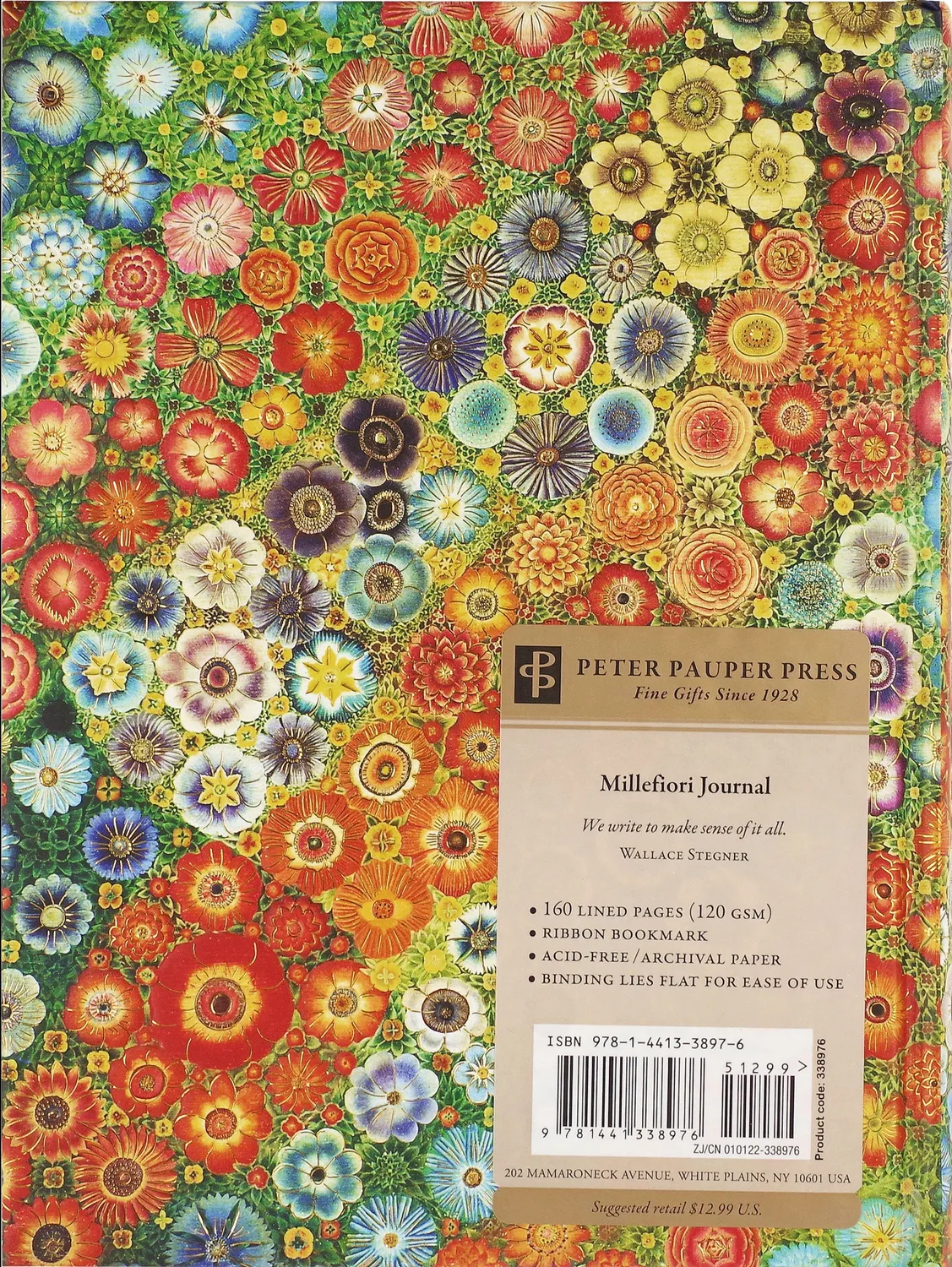 Peter Pauper Press Millefiori journal innbundet 160 sider