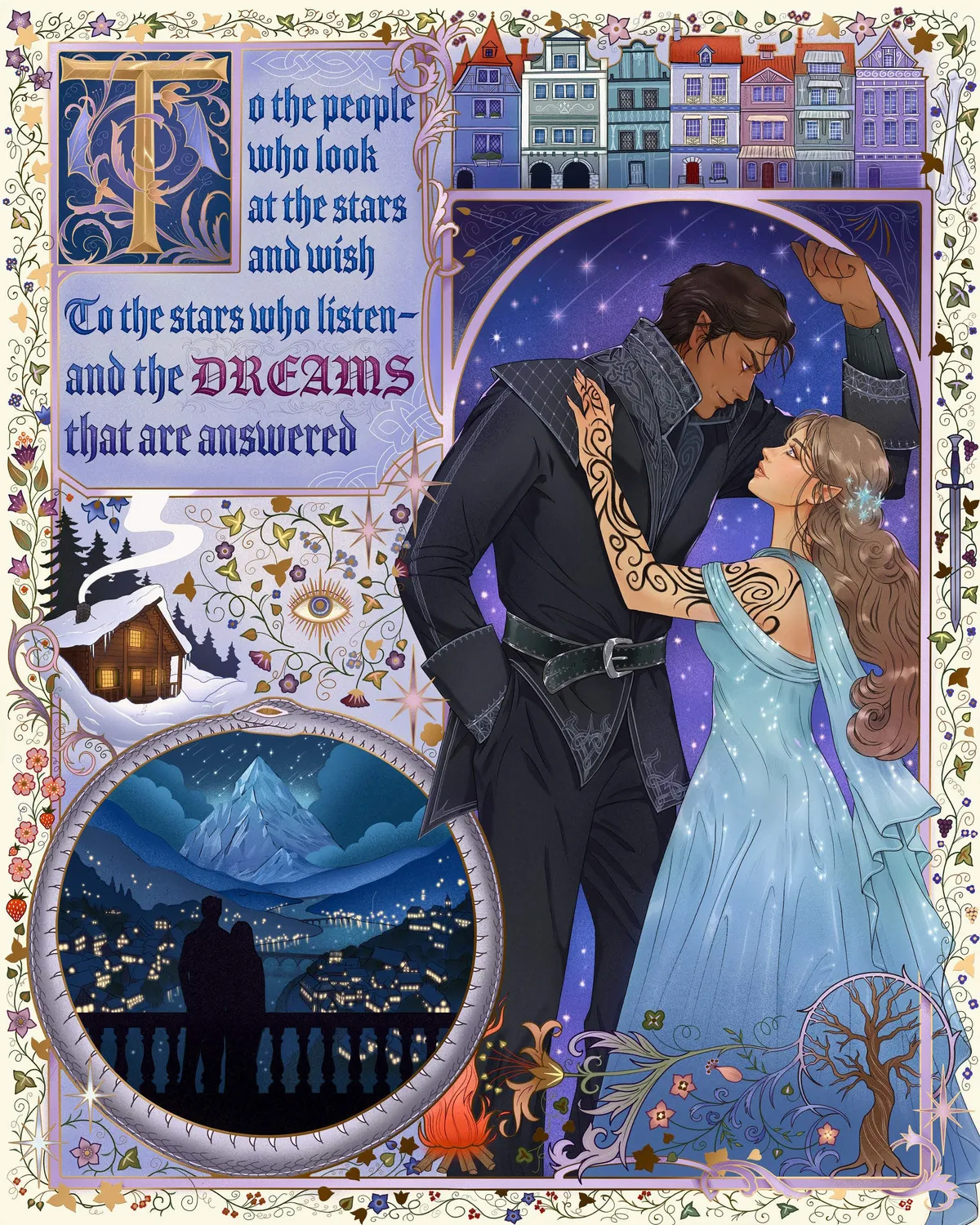 ACOTAR A Tale of Fated Mates puslespill 1000 brikker folie