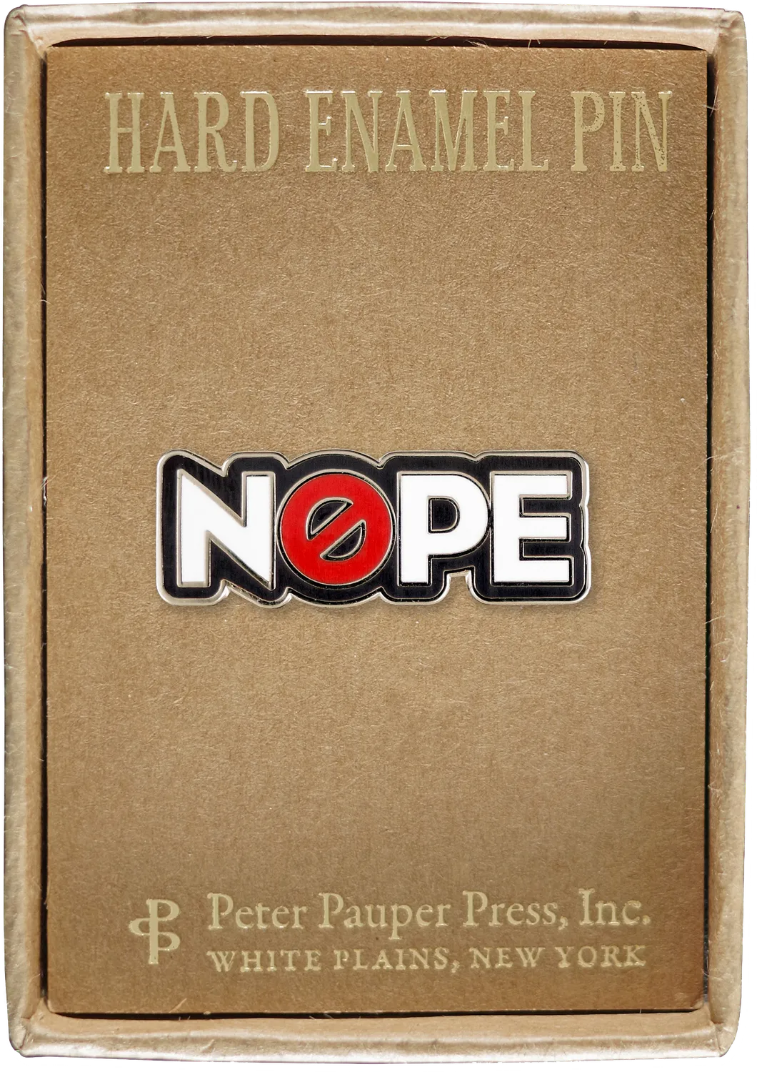 Peter Pauper Press Nope emaljepinne hard emalje gaveeske