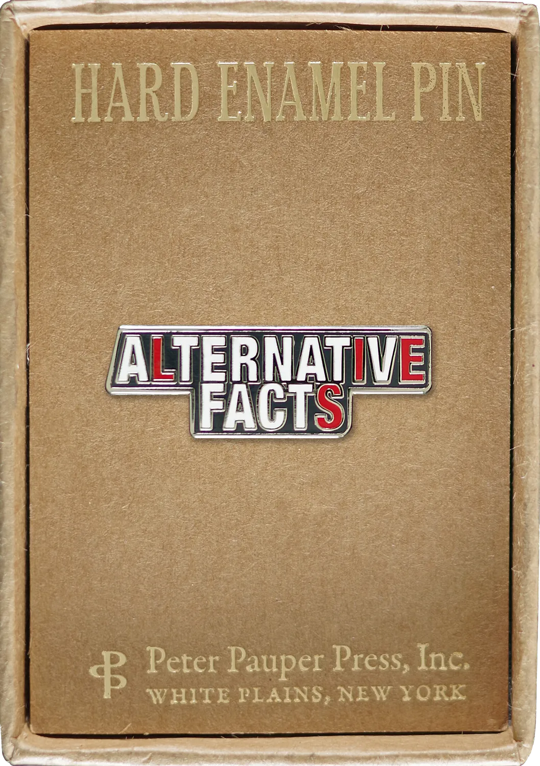 Peter Pauper Press Alternative Facts emaljepins stor