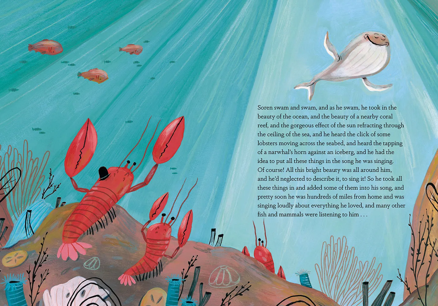 Dave Eggers Soren's Seventh Song bildebok innbundet hval