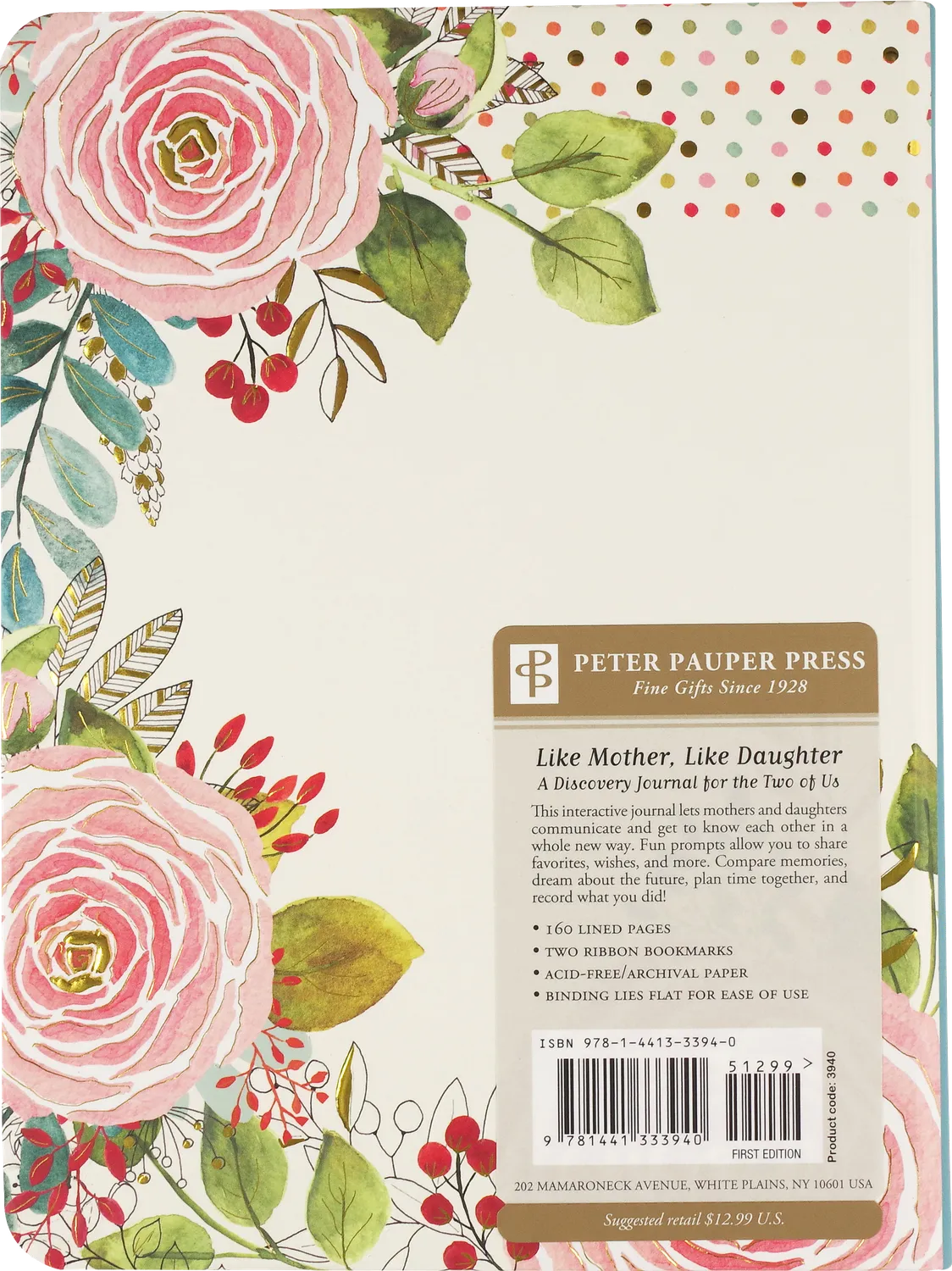 Peter Pauper Press Like Mother Like Daughter dagbok mor datter