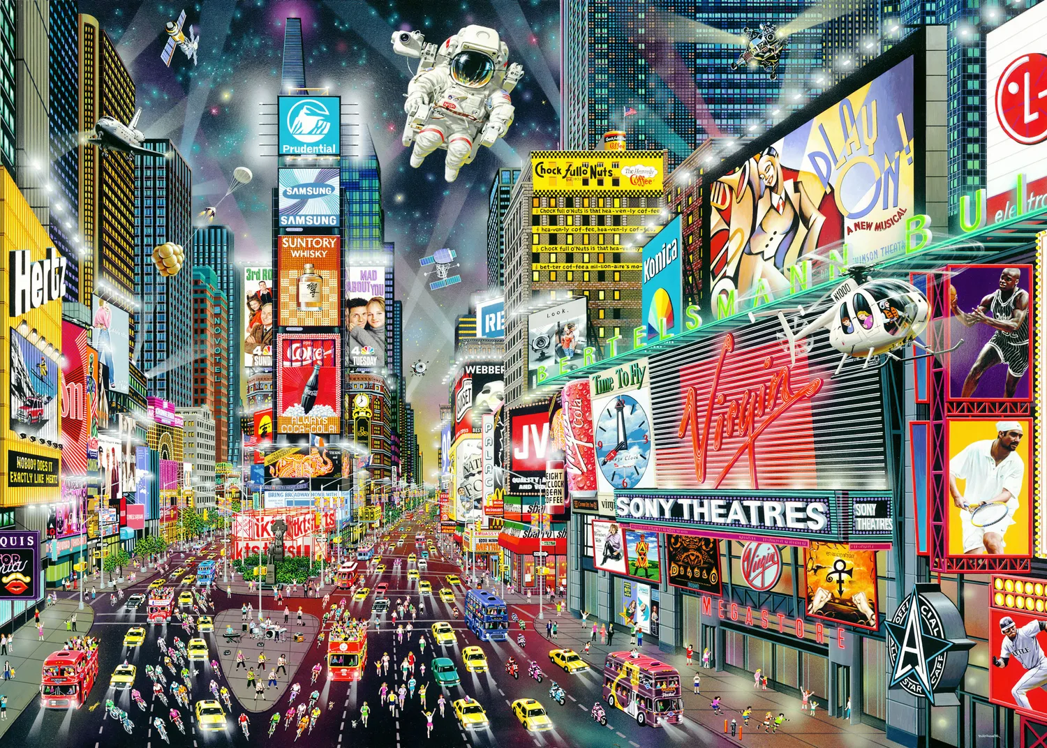 Peter Pauper Press Times Square puslespill 1000 brikker