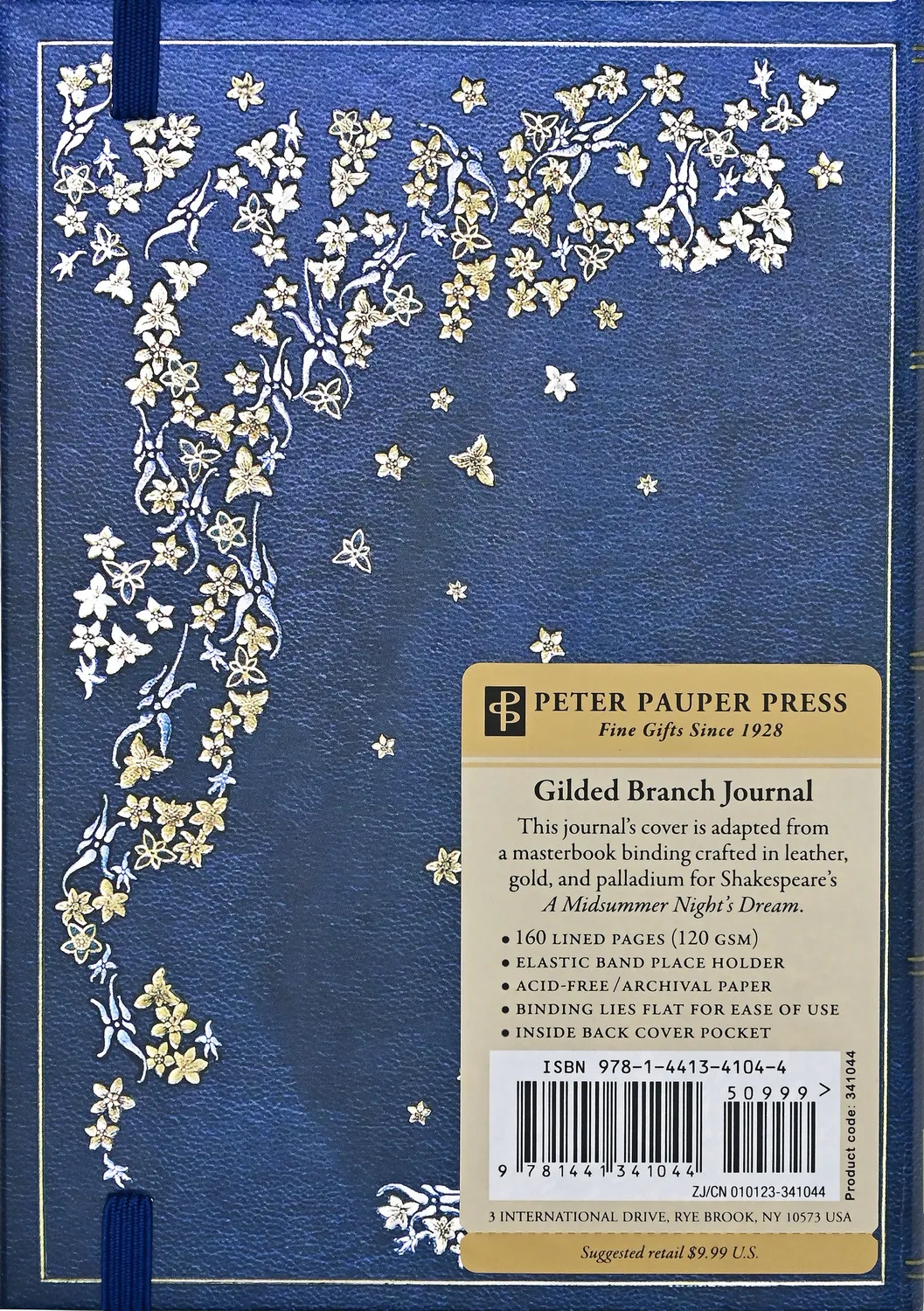 Peter Pauper Press Gilded Branch notatbok liten