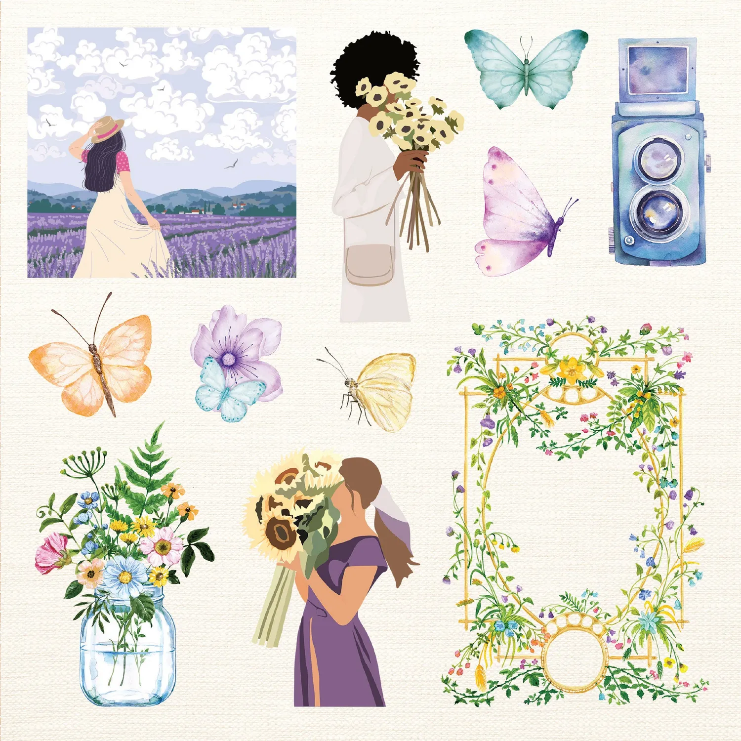 Peter Pauper Press Boho Dreams klistremerkebok