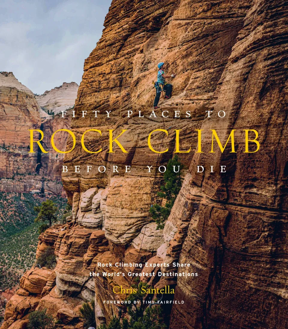 Abrams Fifty Places to Rock Climb Before You Die innbundet klatreguide
