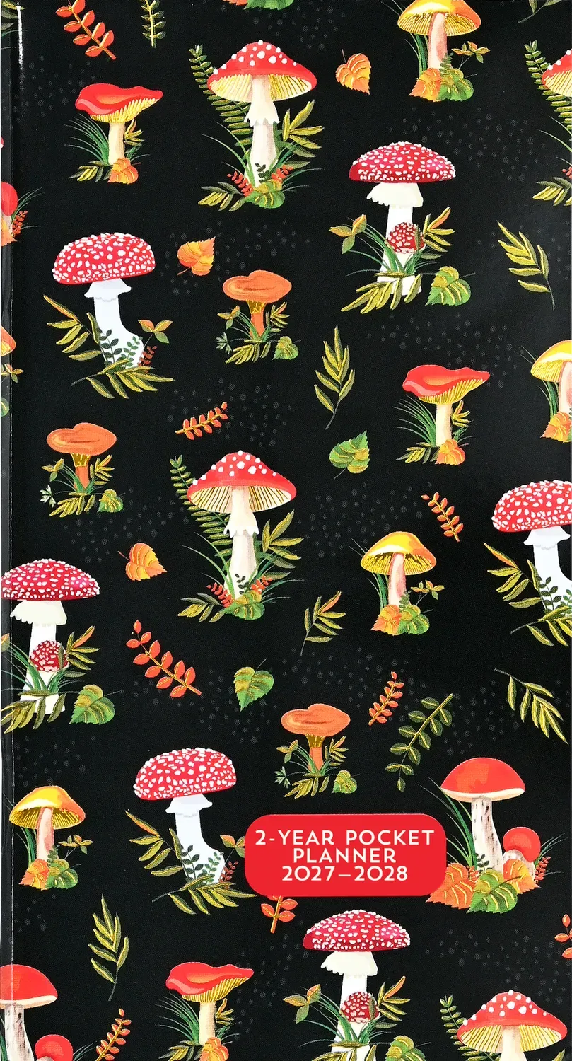 Peter Pauper Press Mushrooms lommeplanlegger 2027-2028 sopp