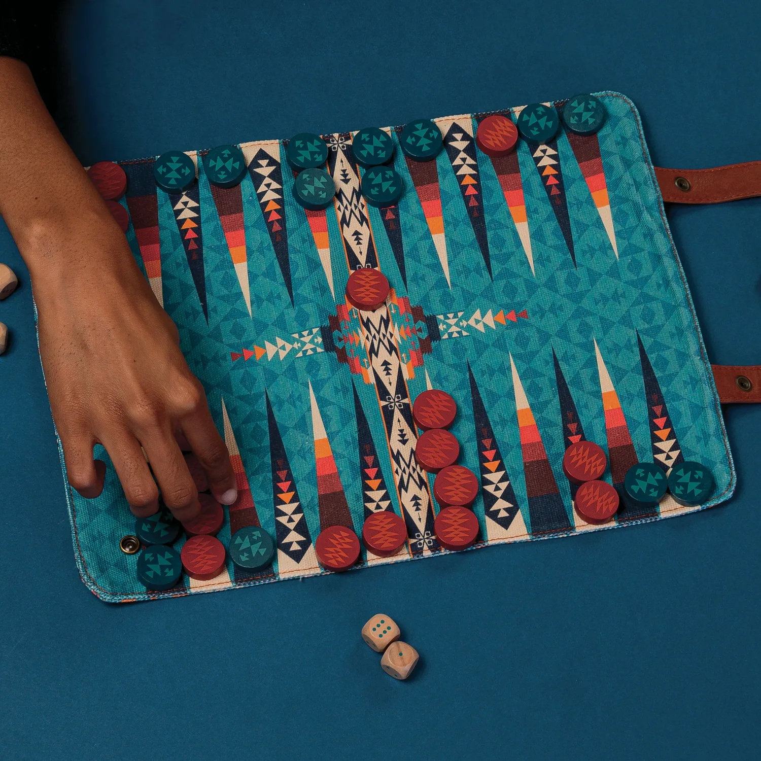 Abrams and Chronicle Pendleton Backgammon brettspill reise