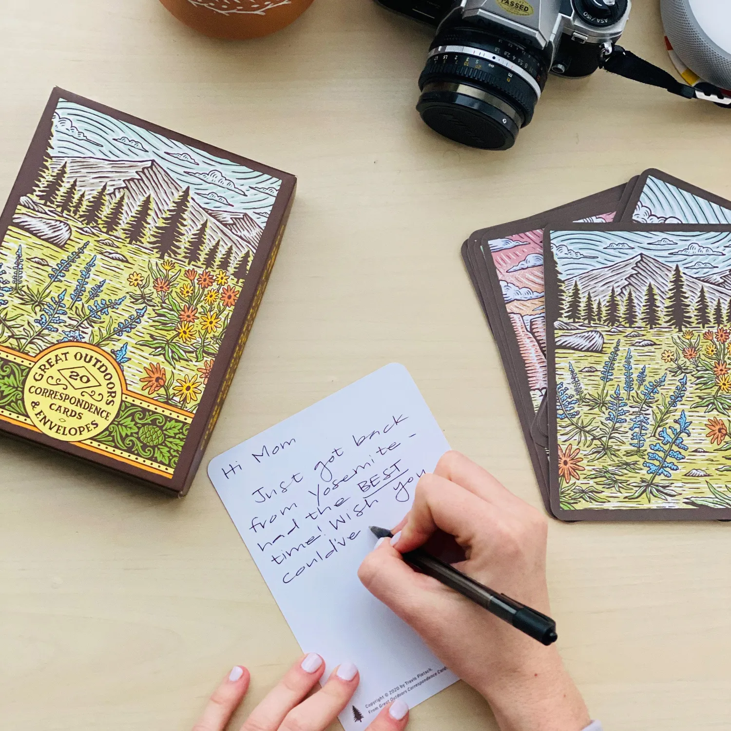 Great Outdoors Correspondence Cards brevkort 20-pakning
