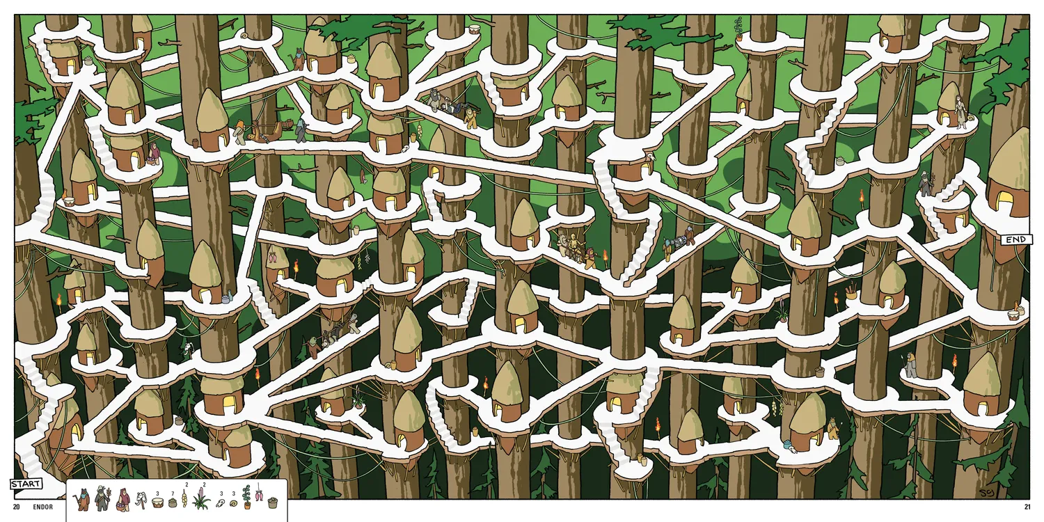 Star Wars Mazes labyrintbok innbundet 30 labyrinter