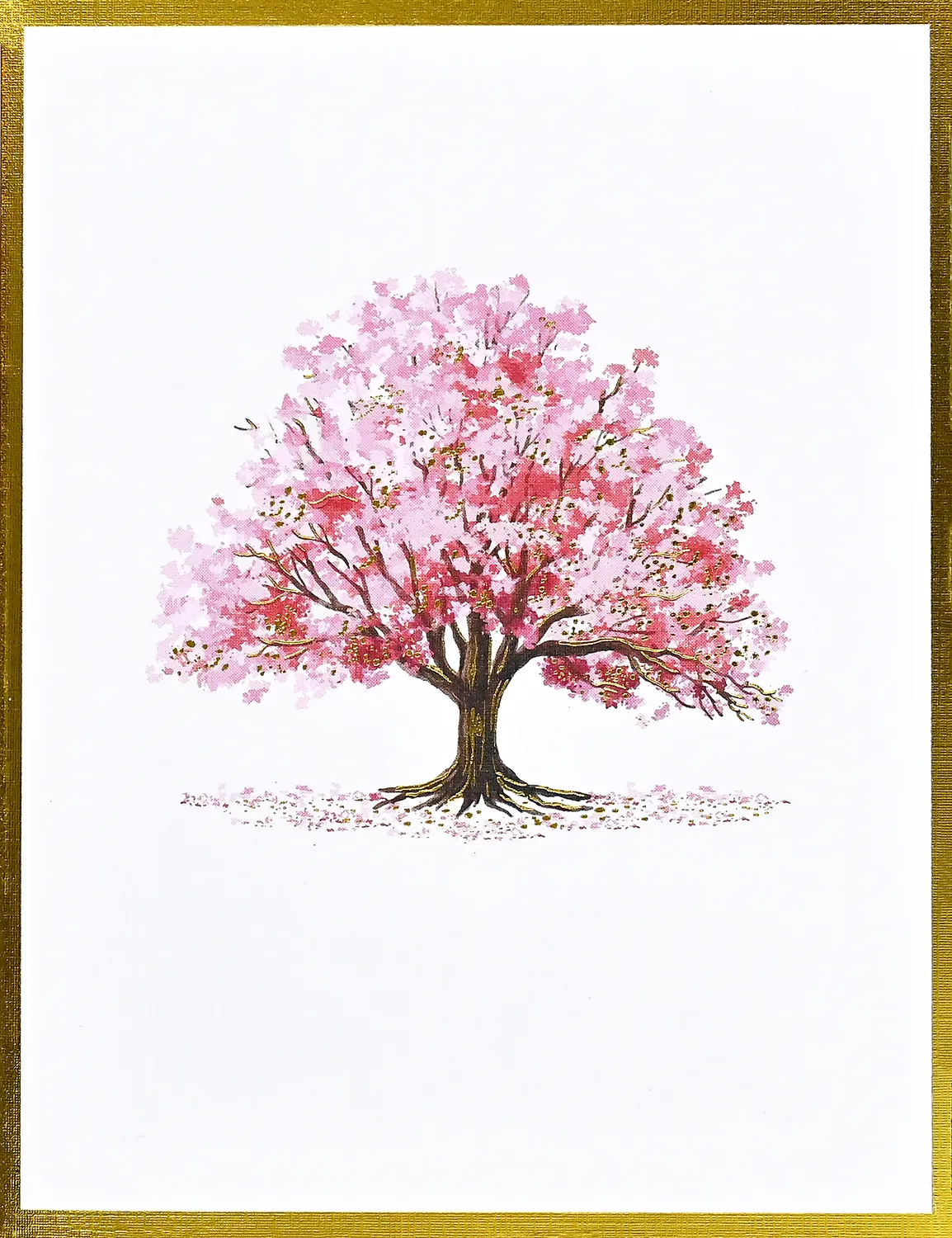 Peter Pauper Press Watercolor Trees kortsett 20 stk trær