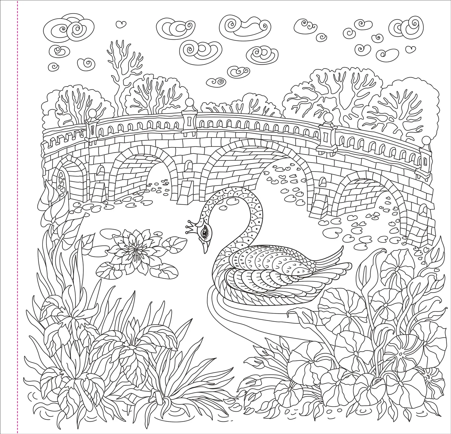 Peter Pauper Press Enchanted Kingdom fargeleggingsbok magi