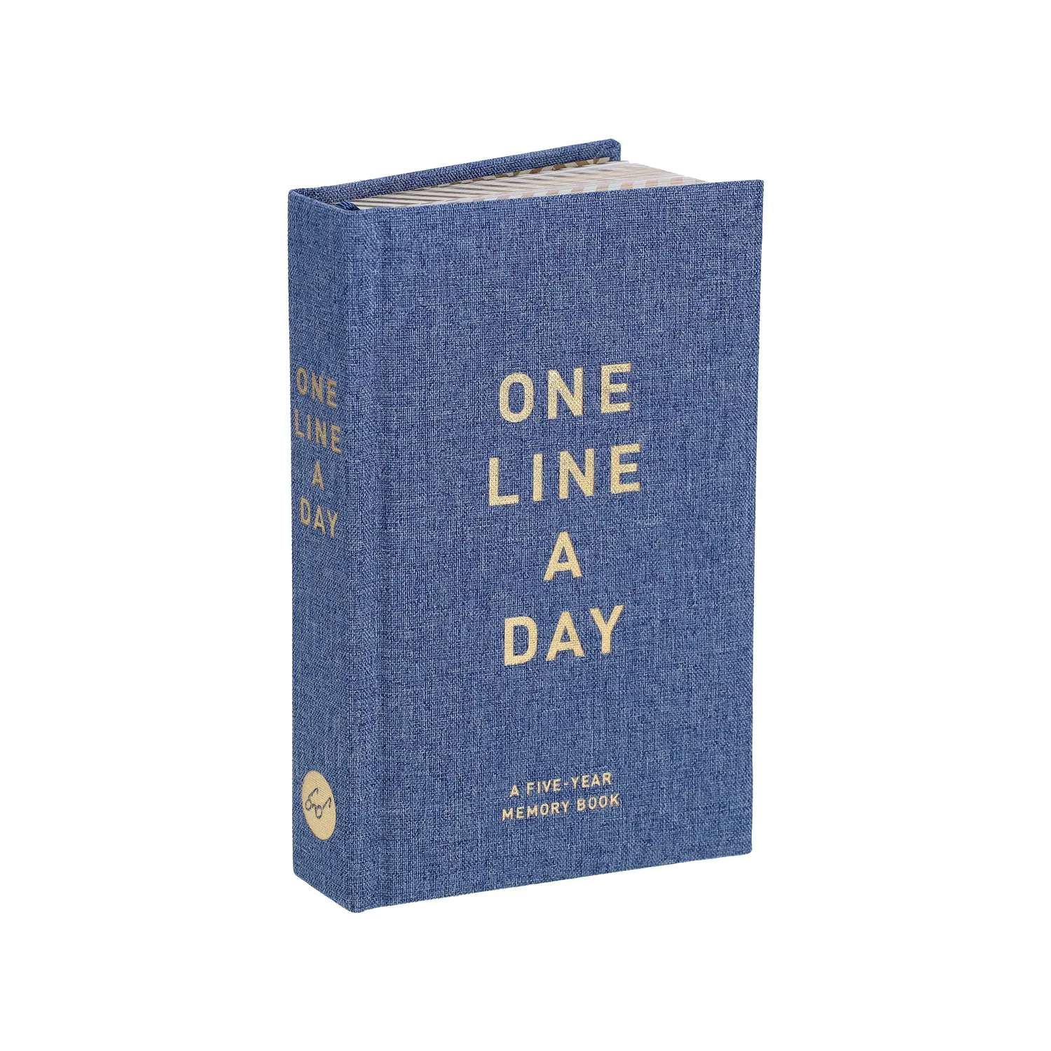 One Line a Day Denim dagbok 5-års minnebok innbundet