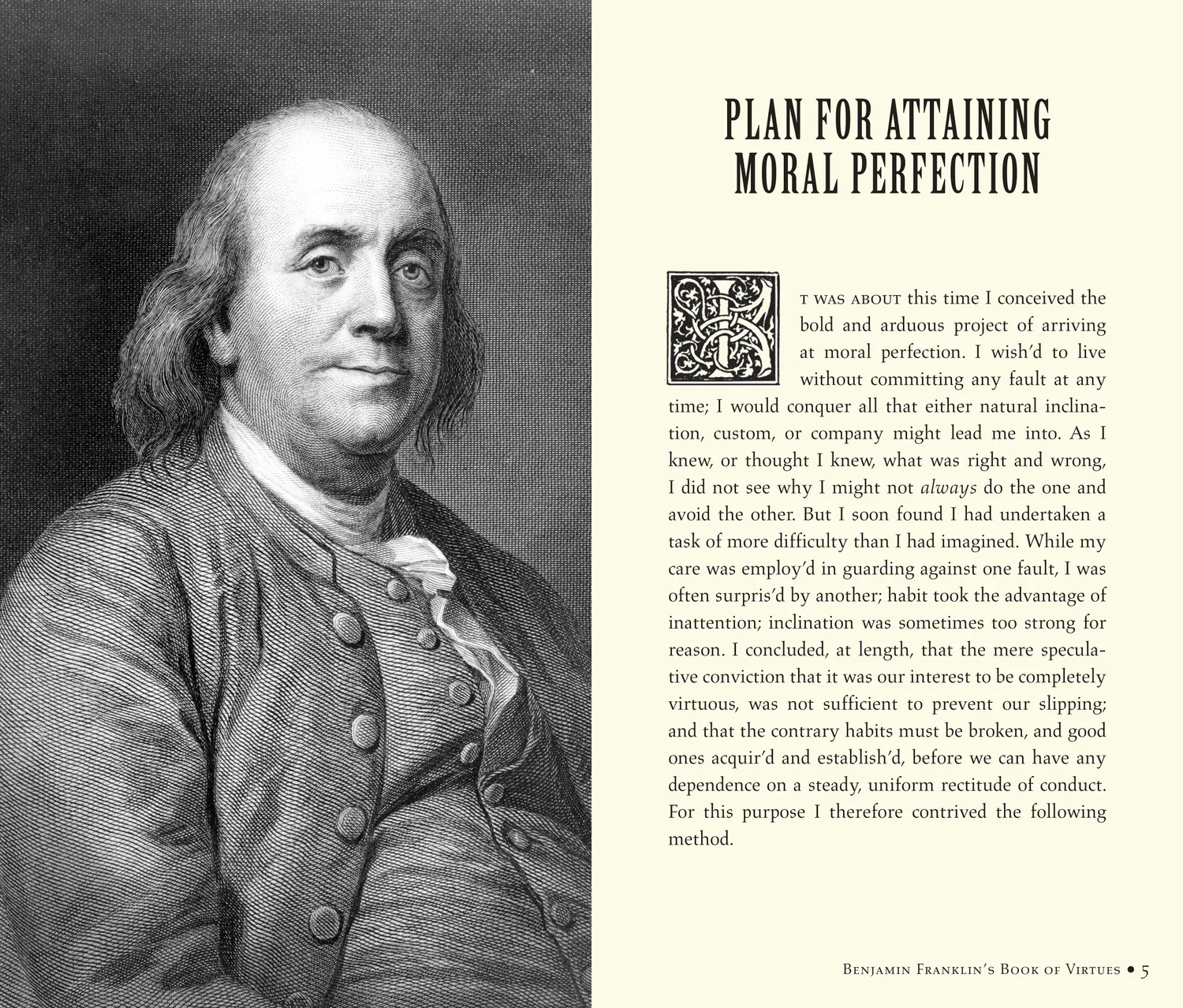 Peter Pauper Press Ben Franklin's Book of Virtues gavebok