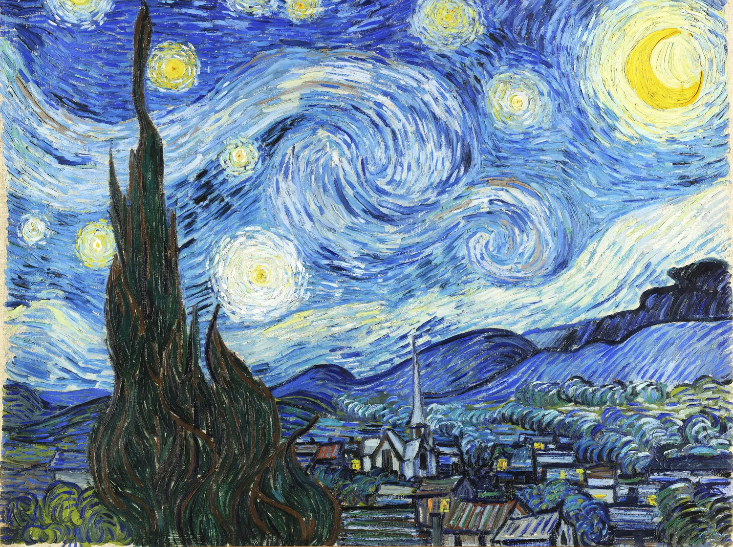 Peter Pauper Press Starry Night puslespill 1000 biter Van Gogh