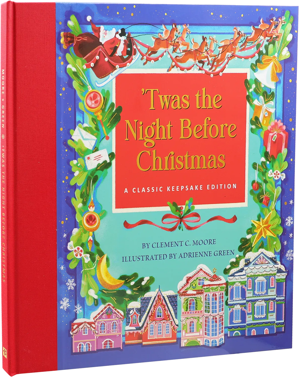 Peter Pauper Press Twas The Night Before Christmas bildebok gullsnitt