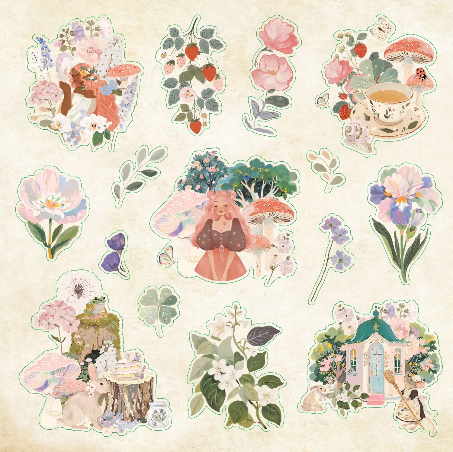 Peter Pauper Press Enchanted Forest klistremerkebok 800 stk