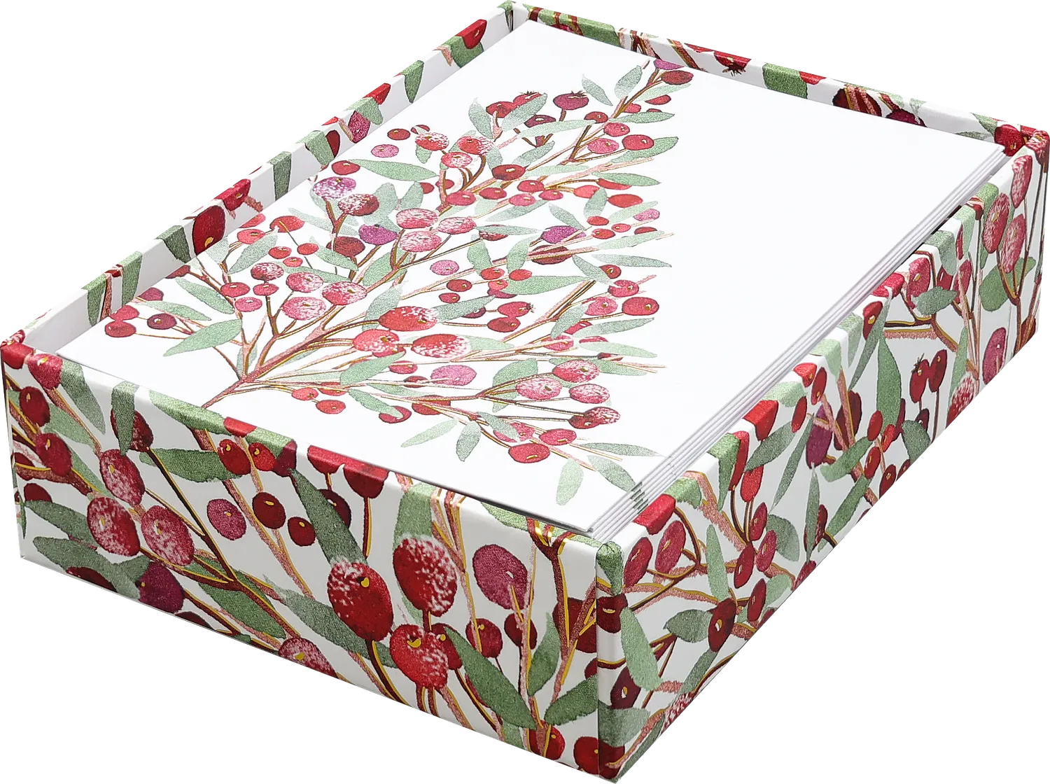 Peter Pauper Press Festive Bough julekort 20-pk gullfolie