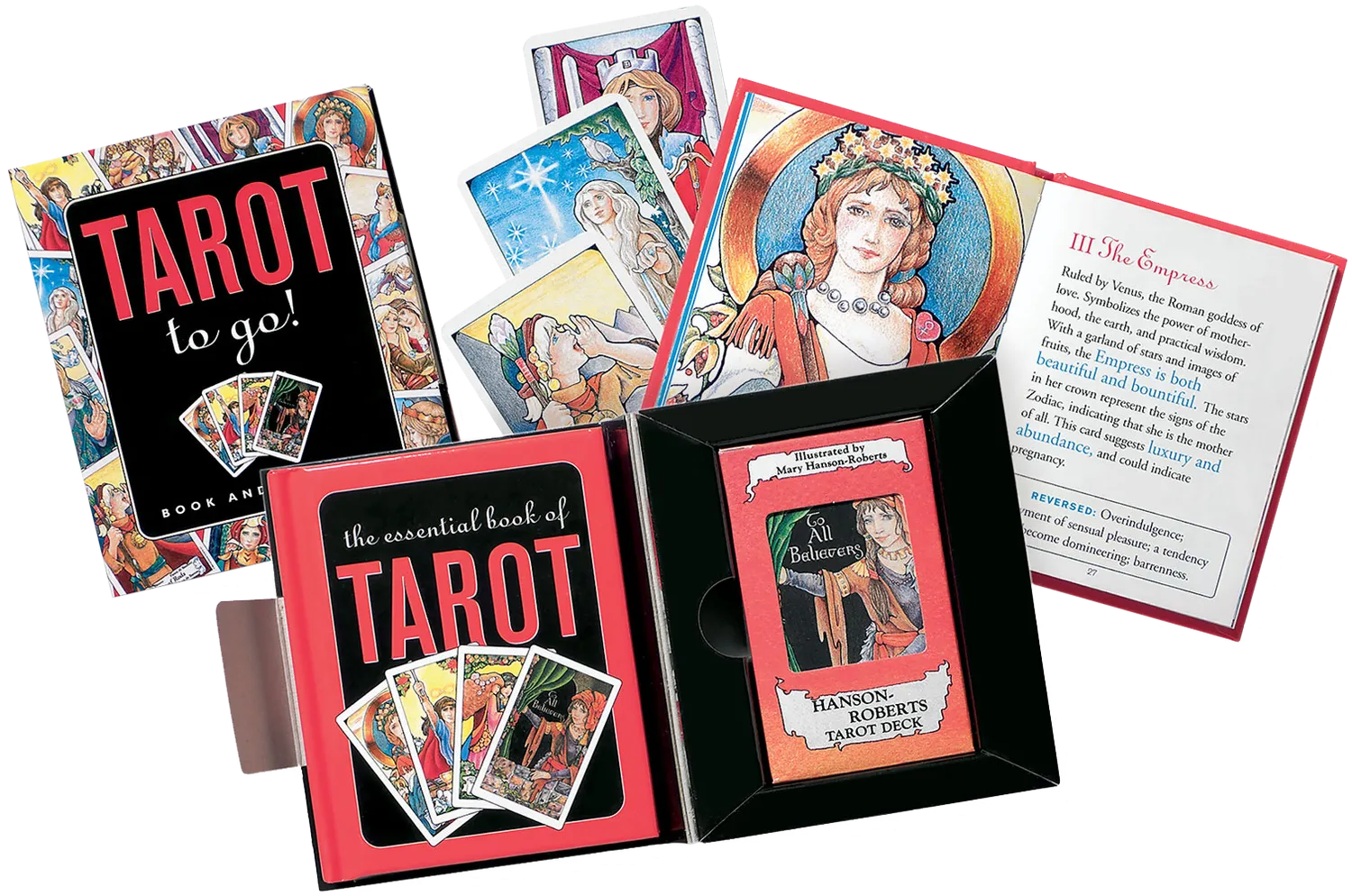 Peter Pauper Press Tarot To Go! tarotsett mini bok og kort