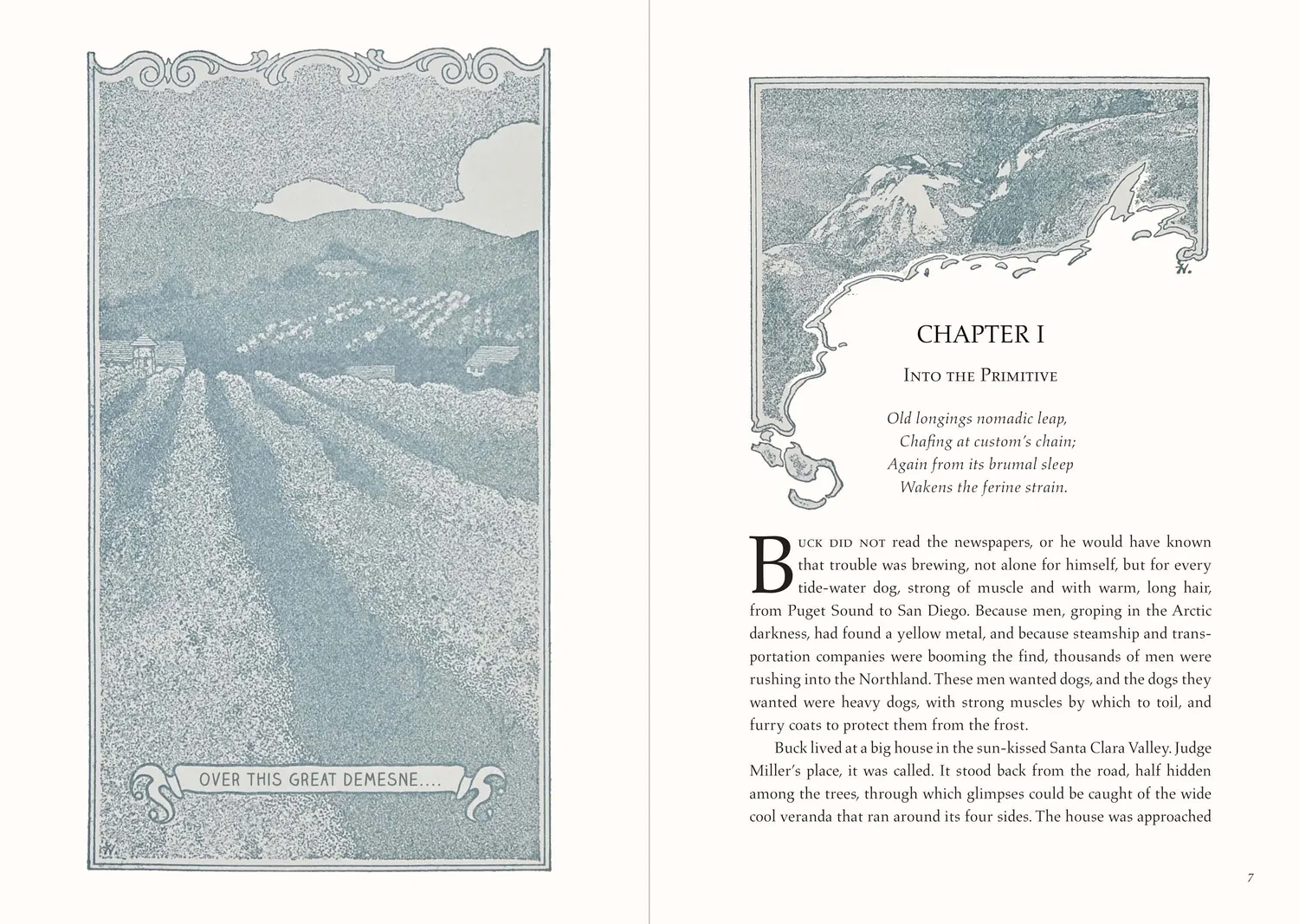 Peter Pauper Press The Call of the Wild gavebok innbundet klassiker