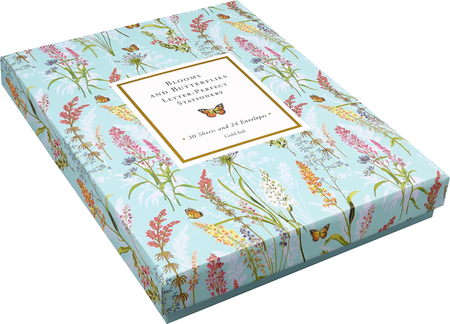Peter Pauper Press Blooms & Butterflies brevpapir 30 ark