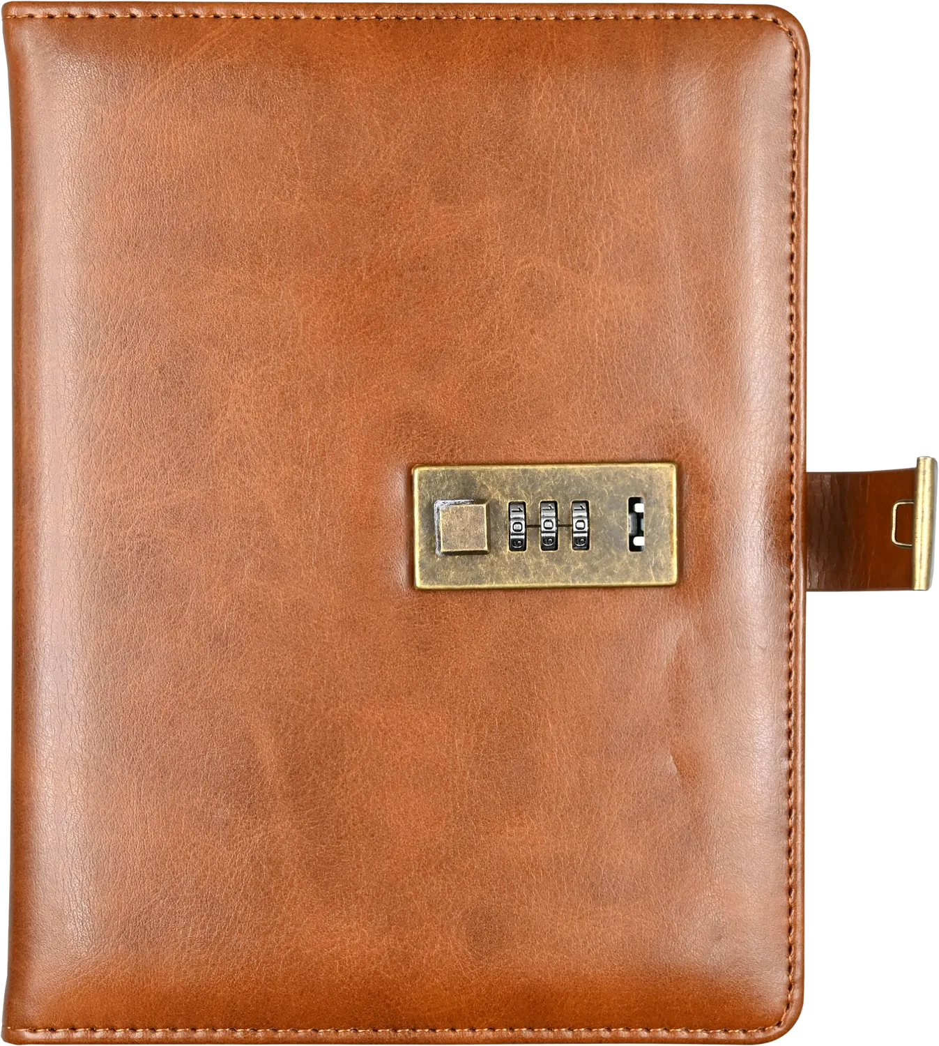 Peter Pauper Press Brown Artisan journal med lås linjert